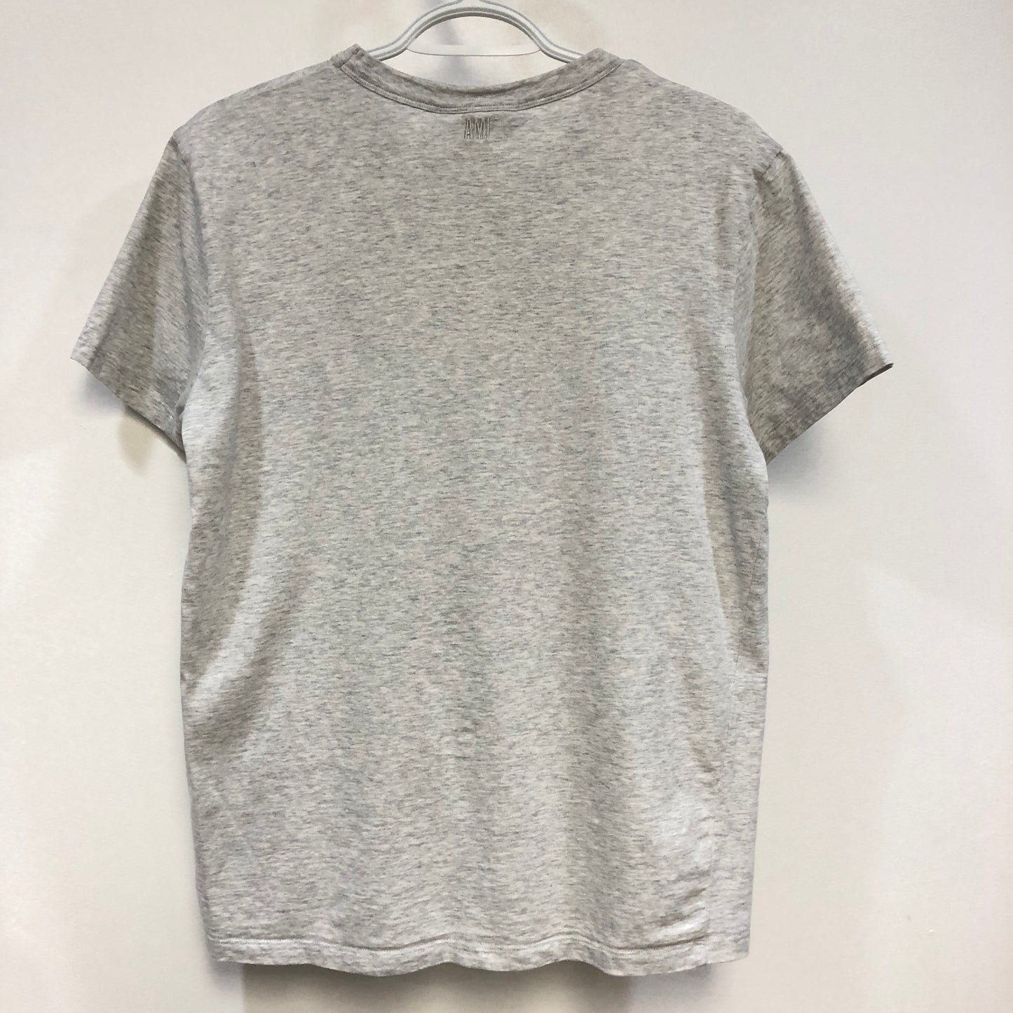 Ami x Smiley Co-Logo Short Sleeve T-Shirt Size XS Light Grey P2P 20-22 Inches