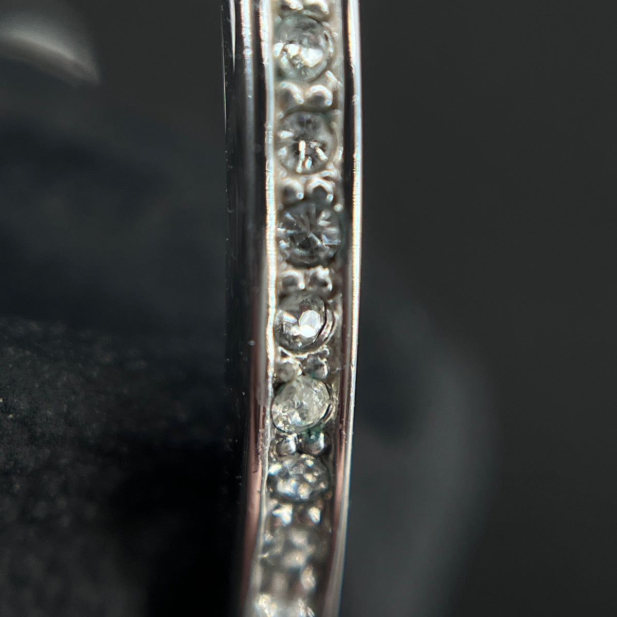 Christian Dior Silver Tone Crystal Hoop Earrings