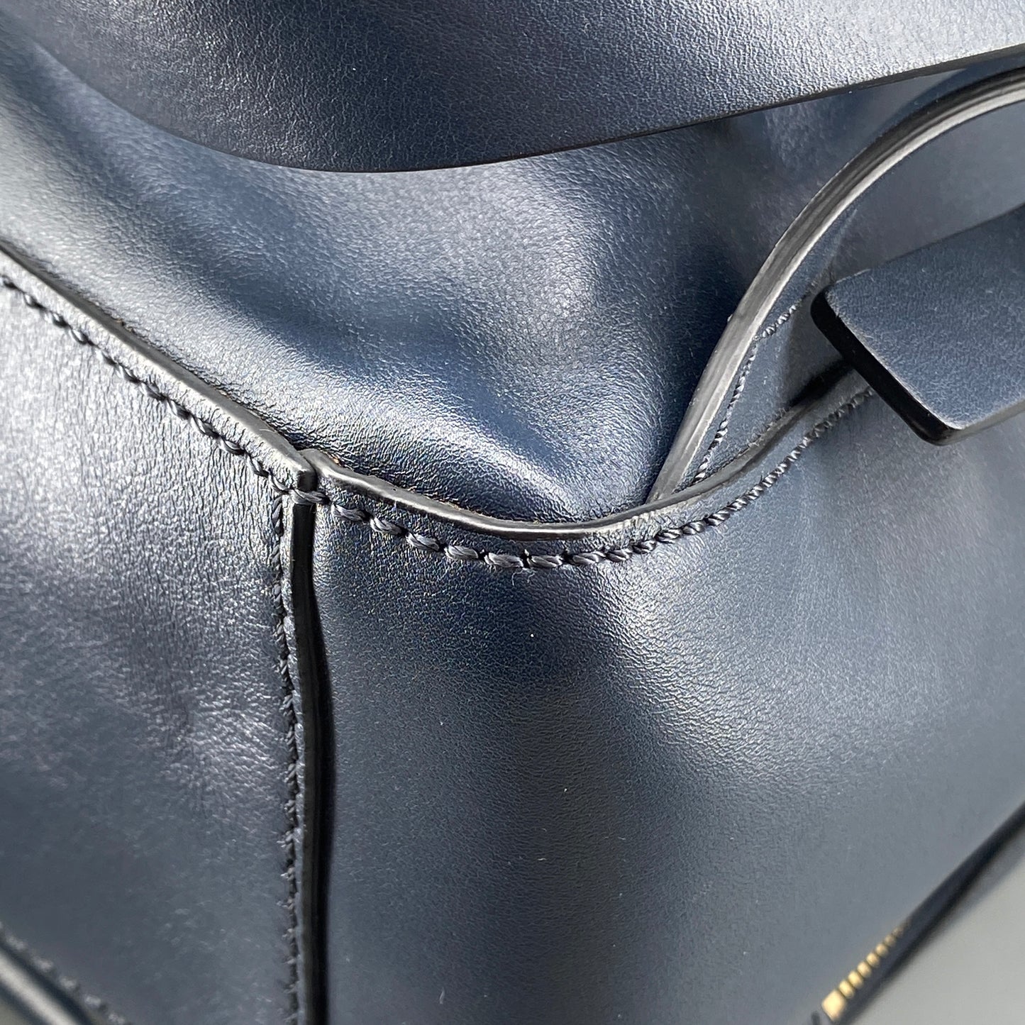 Valentino Navy Leather Backpack