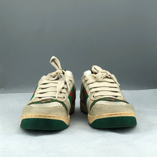 Gucci Ace Web Stripe Sneakers White Green Women’s Size 35.5
