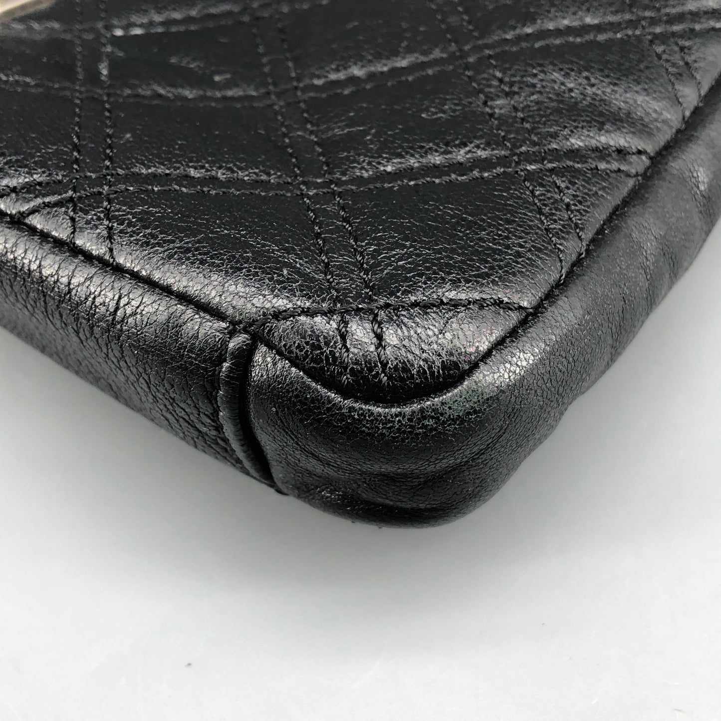 Marc Jacobs Quilted Leather Chain Crossbody Bag Black