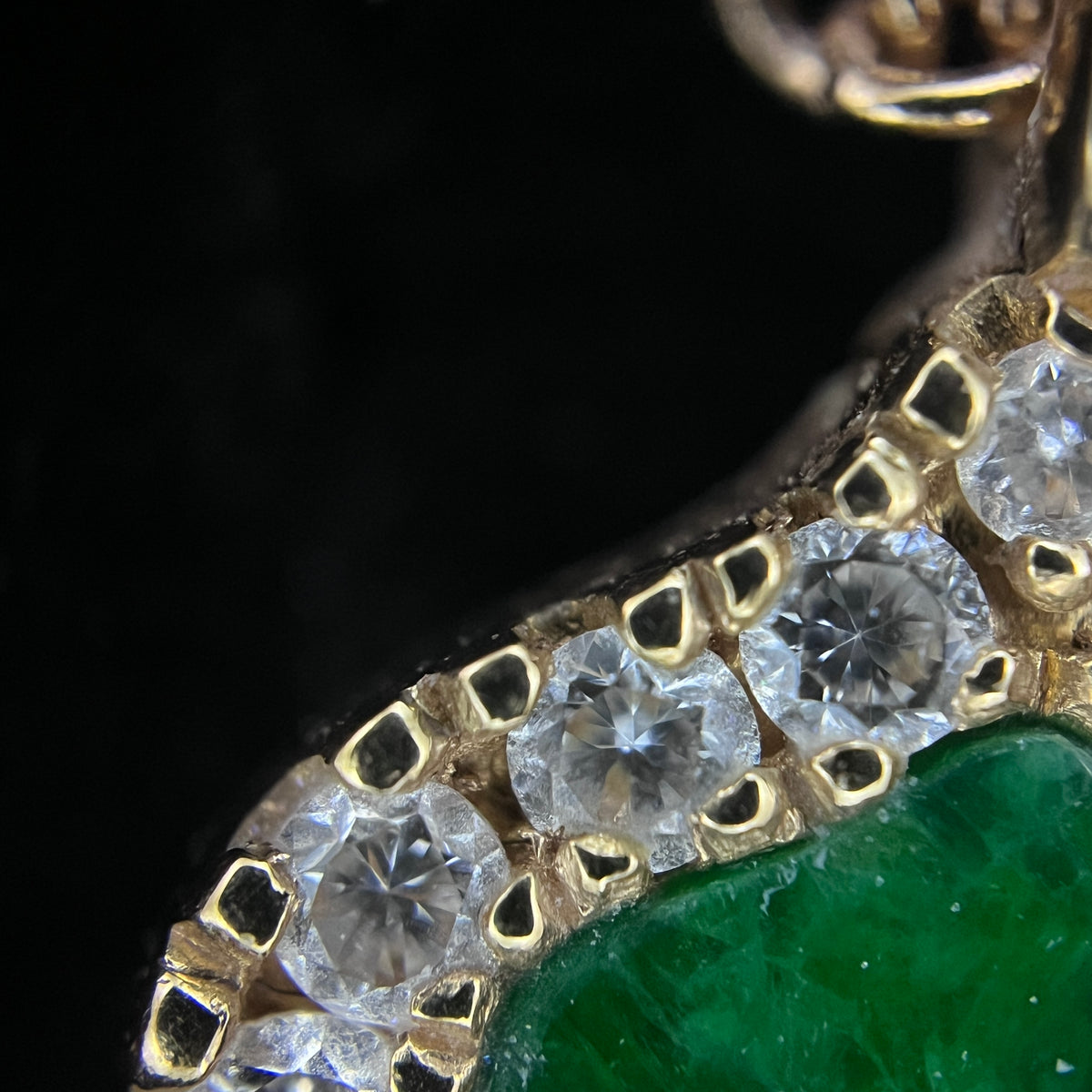 Qeelin Wulu Imperial Green Jade & Diamond 18K Rose Gold Necklace