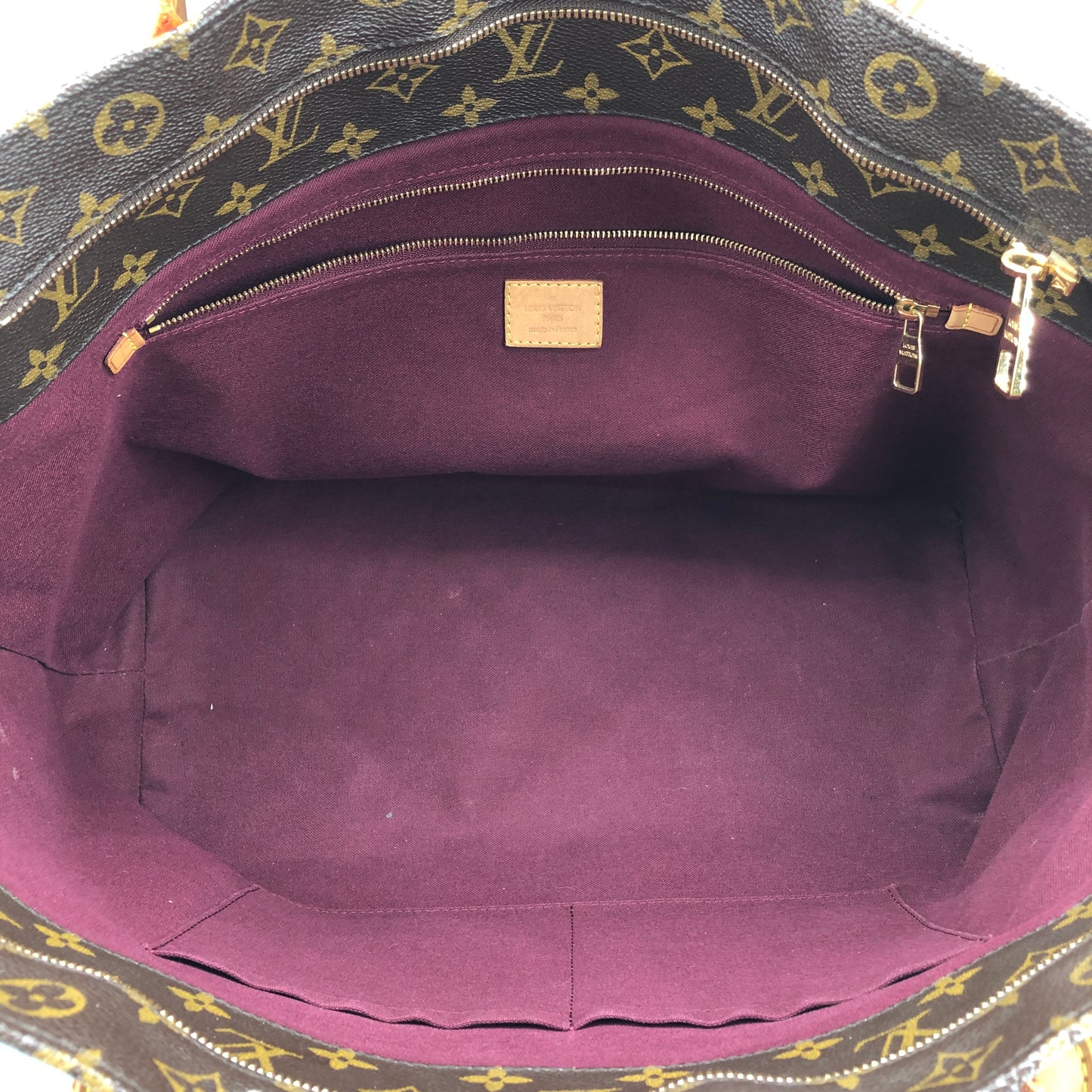 Louis Vuitton Monogram Canvas Tote Bag Brown