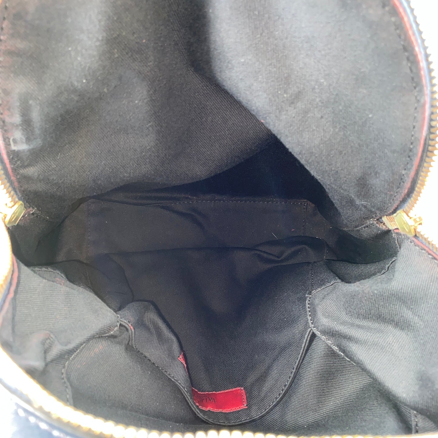 Valentino Navy Leather Backpack