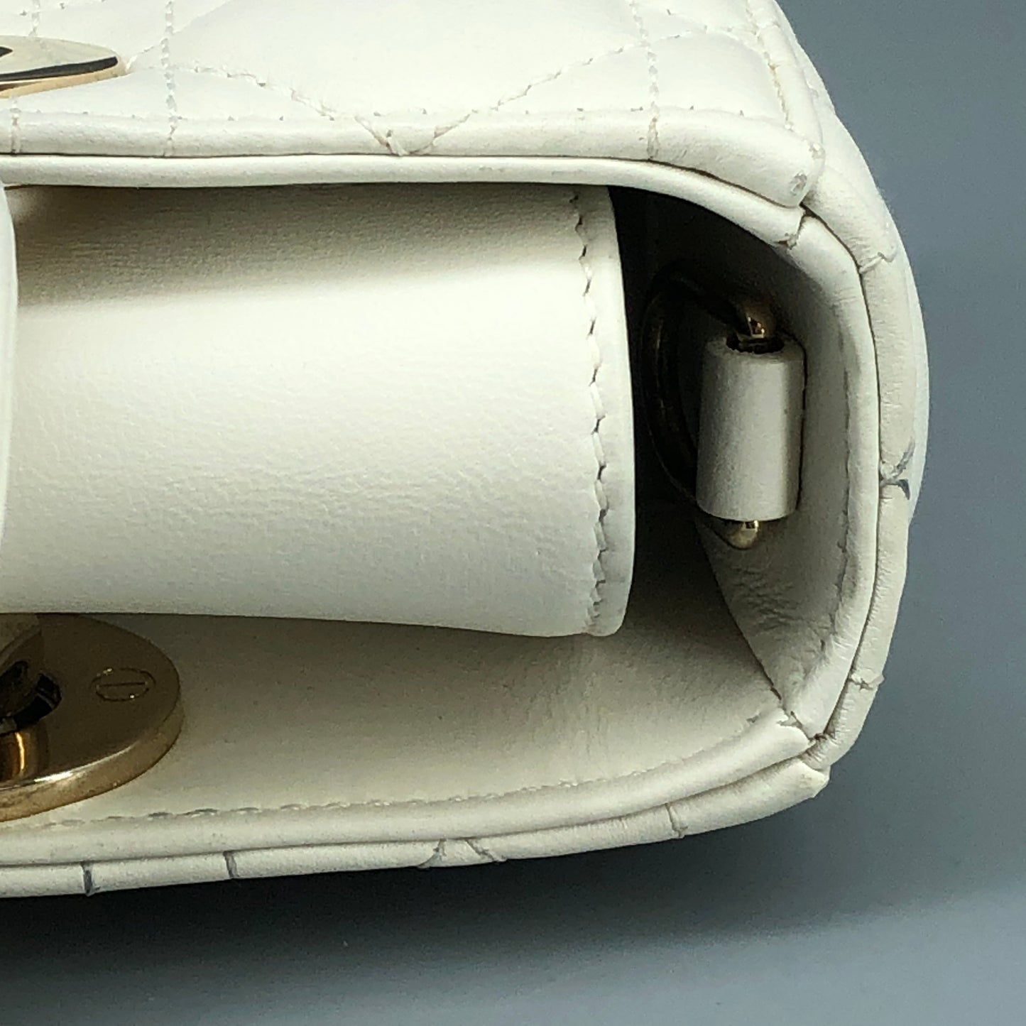 Christian Dior Lady D-Joy Small Crossbody Bag Cream
