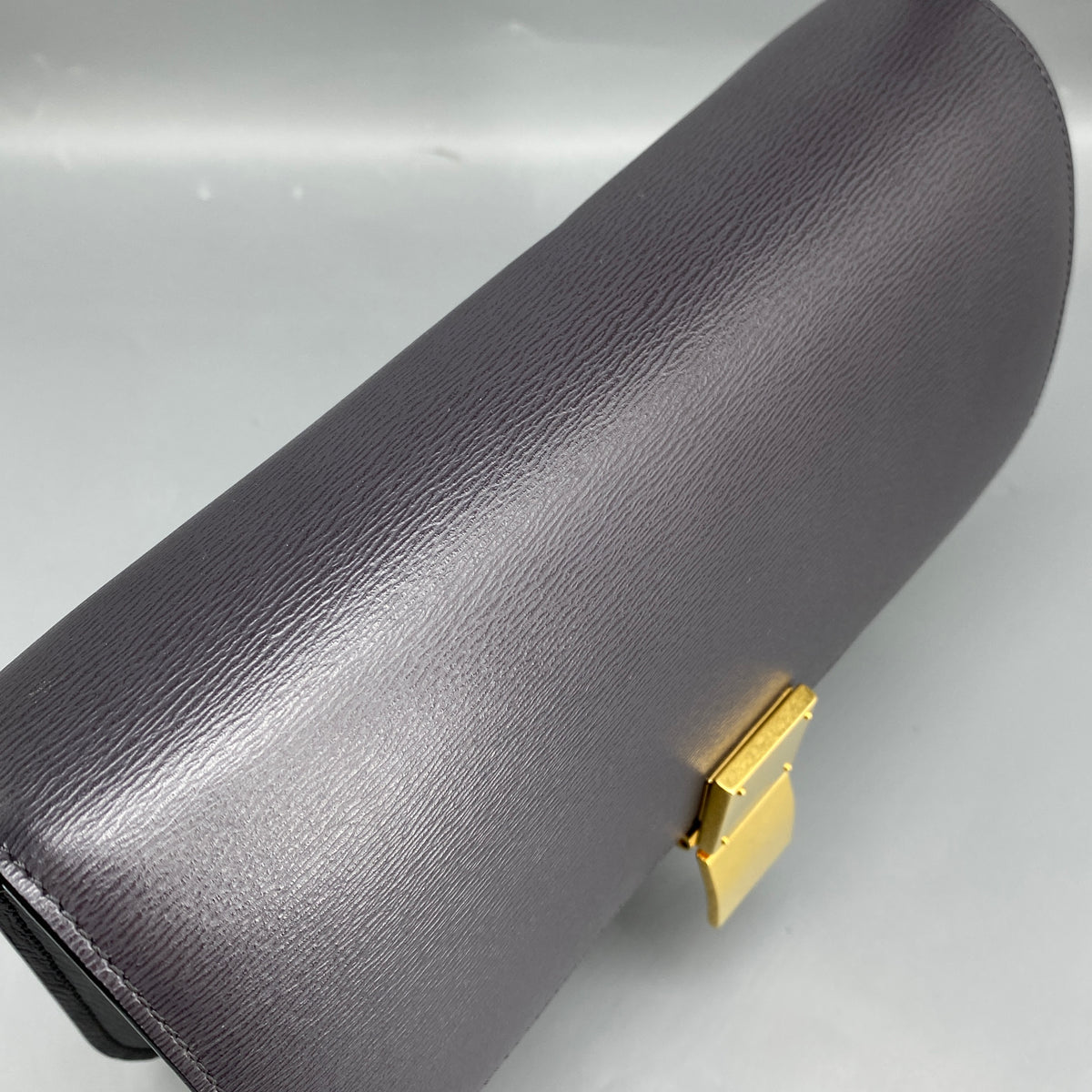 Celine Medium Liege Calfskin Classic Box Bag Deep Grey