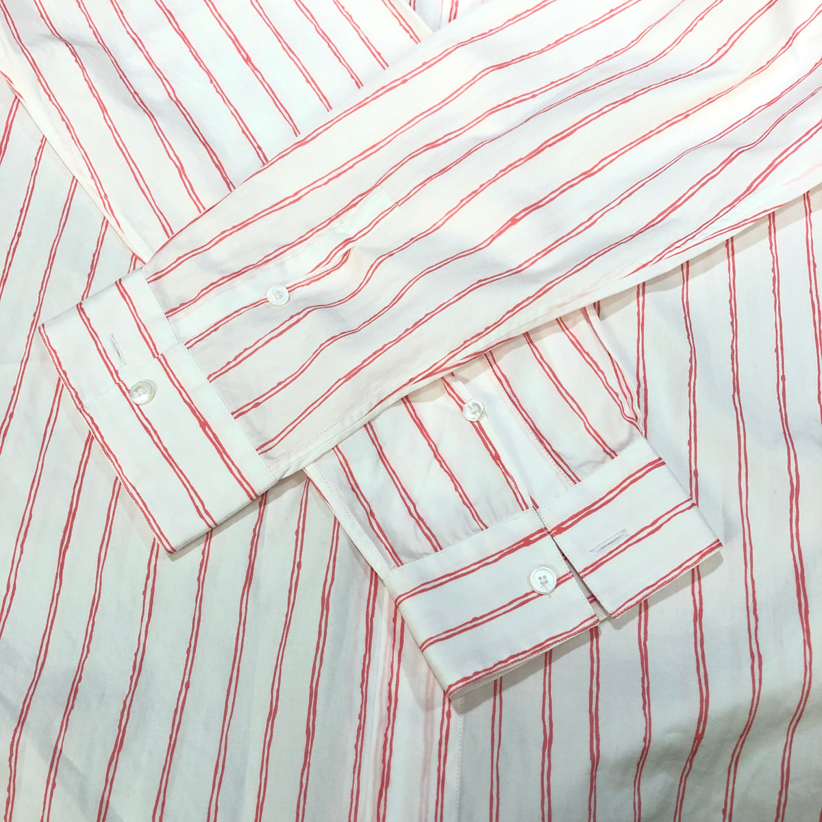 Christian Dior And HYLTON NEL Oversized Pink White Shirt size 39