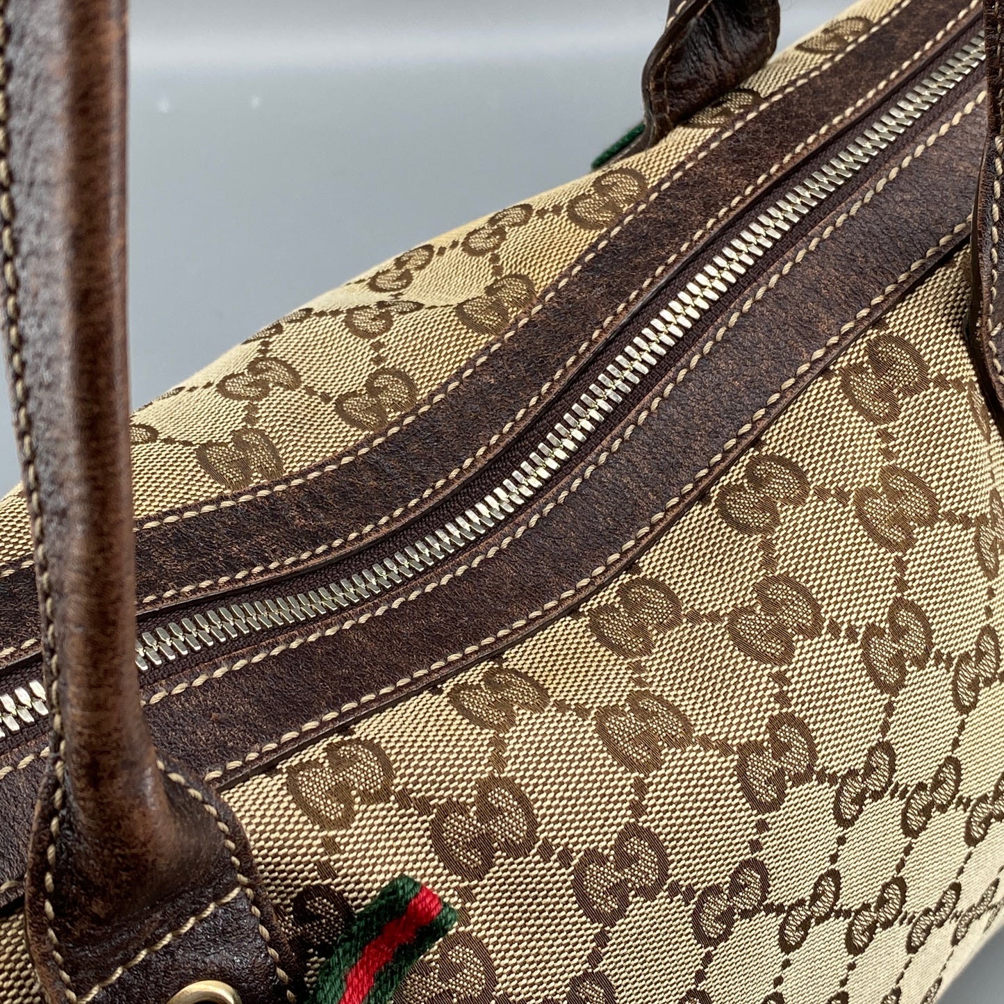Gucci GG Canvas Handbag Beige/Brown