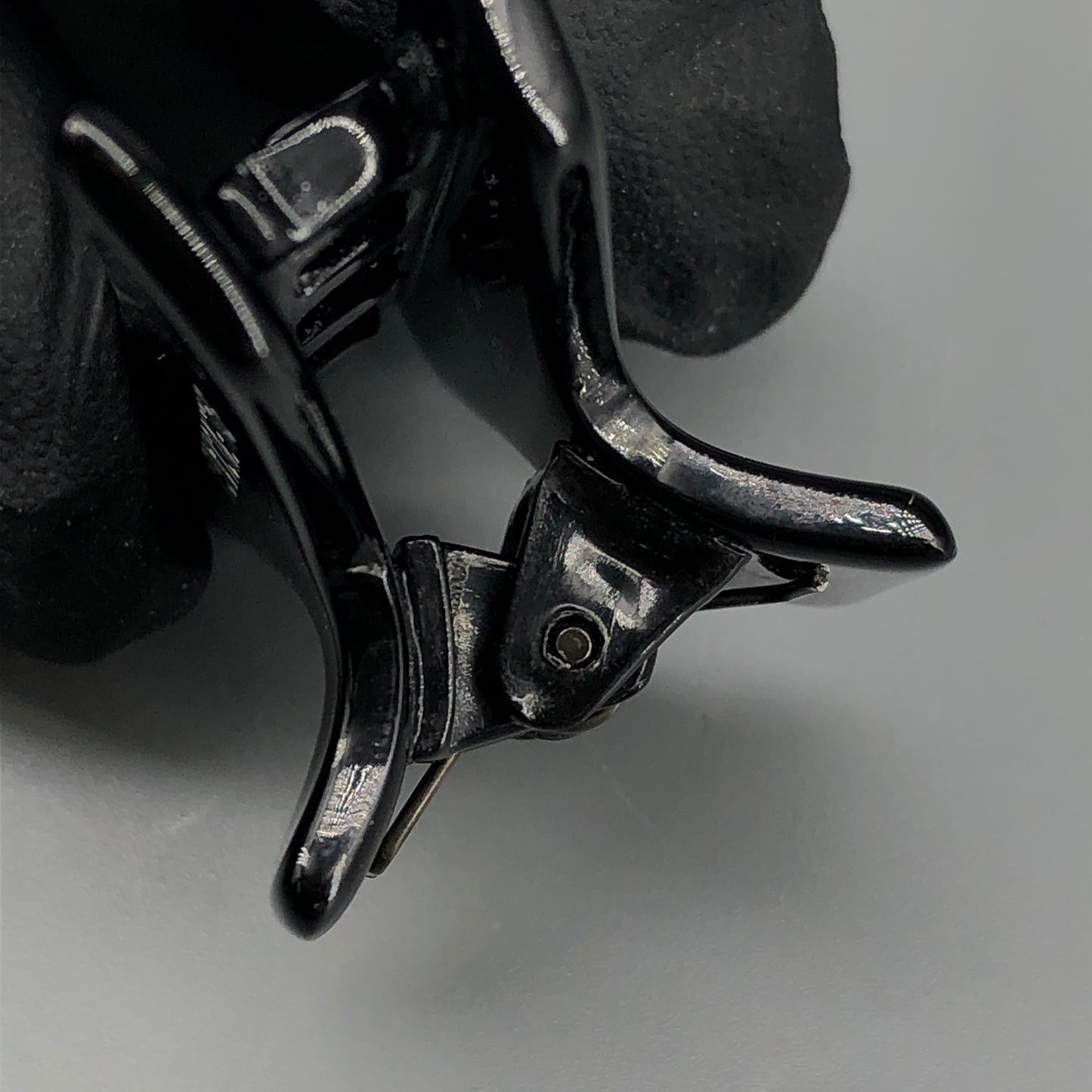 Balenciaga Black Logo Hair Claw Clip