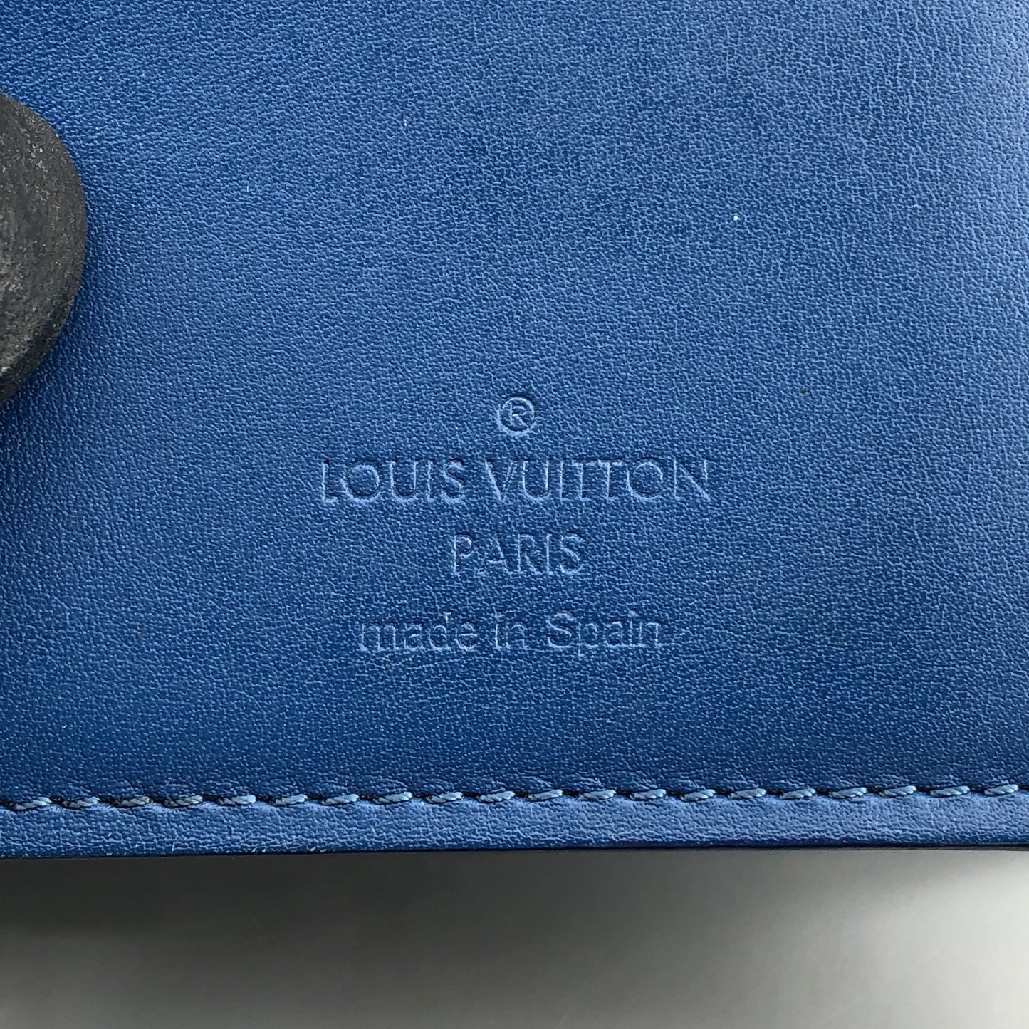 Louis Vuitton Blue Damier Infini Leather Long Wallet