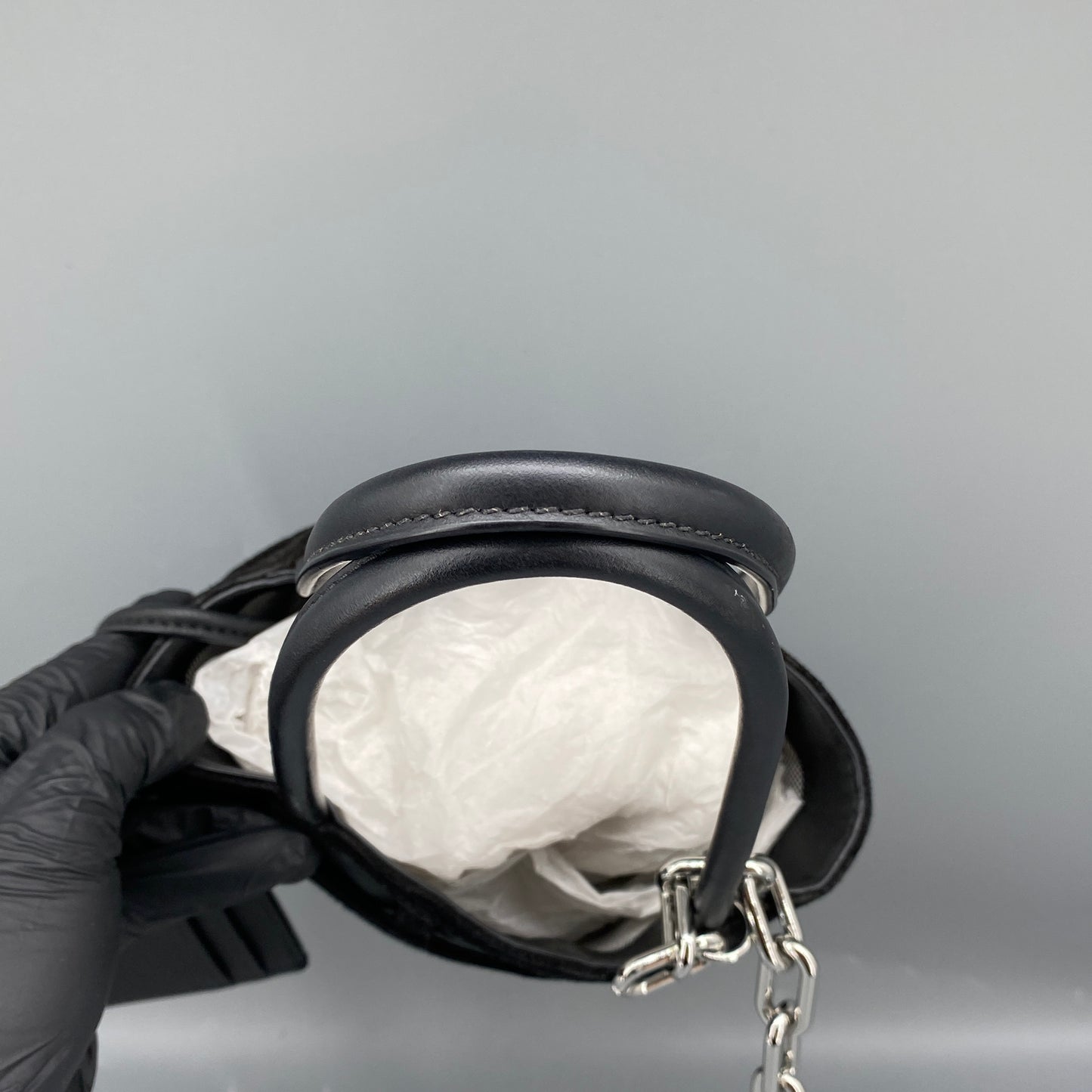 Alexander Wang Black Grid Mini Bucket Bag