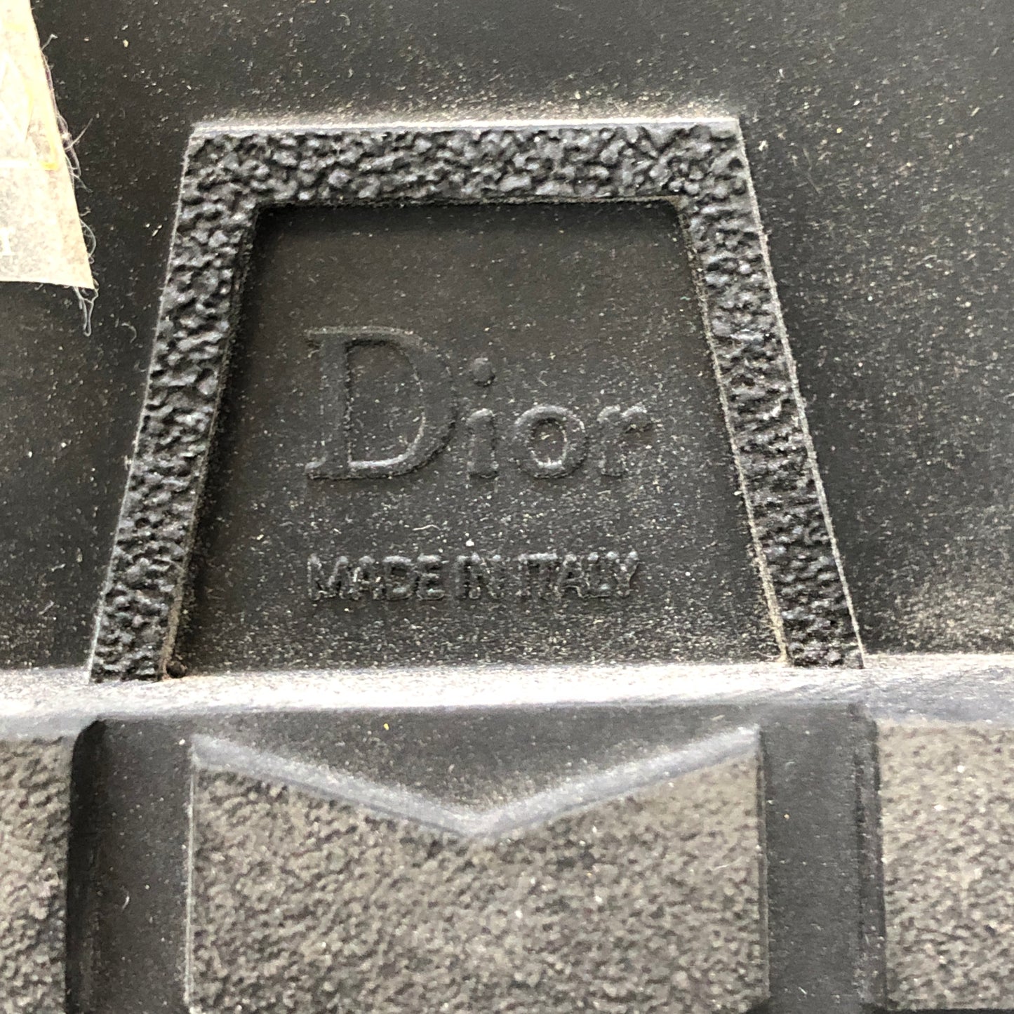 Christian Dior Black Smooth Calfskin Platform Combat Mid Calf Boots 36.5