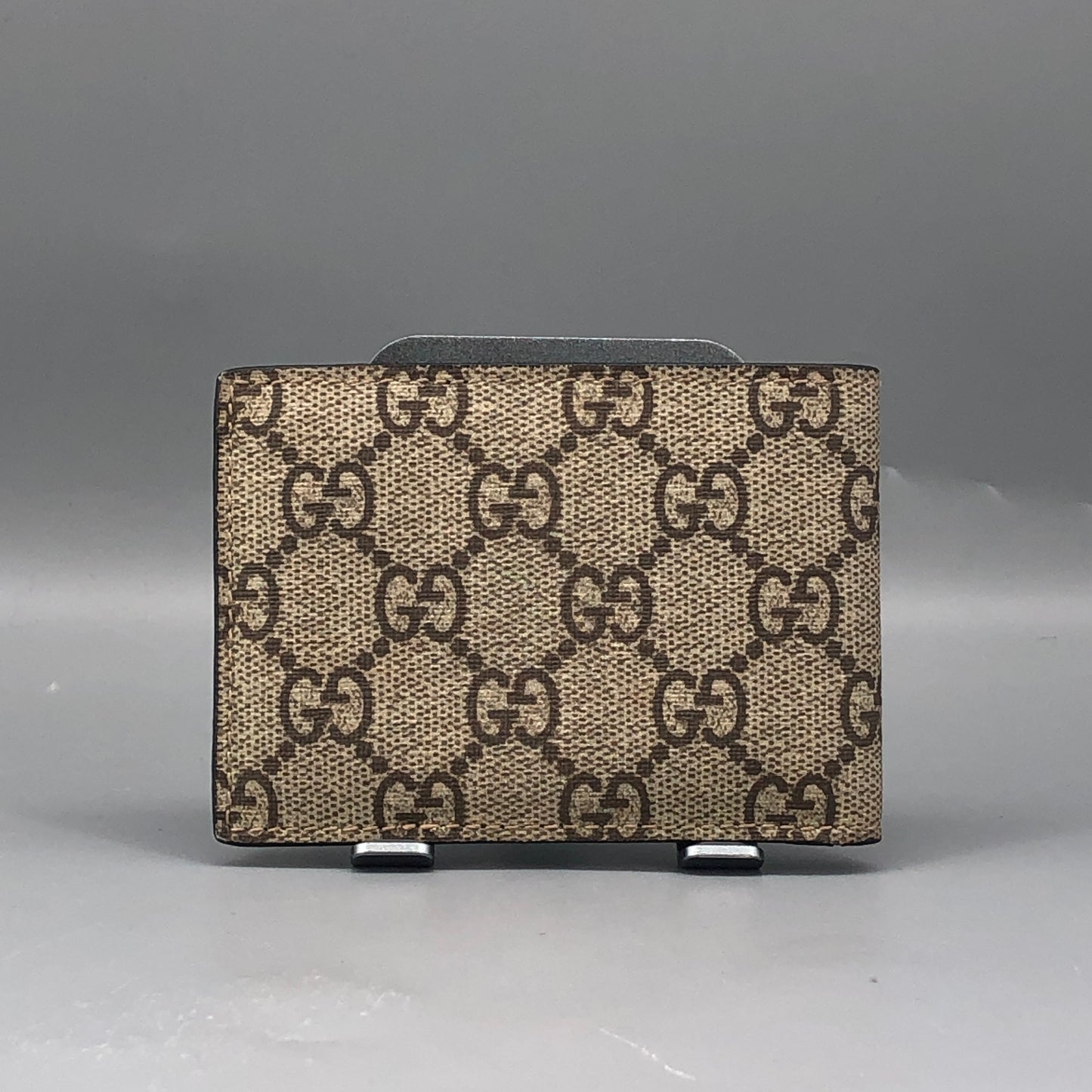 Gucci GG Supreme Tiger Print Bifold Wallet  Beige