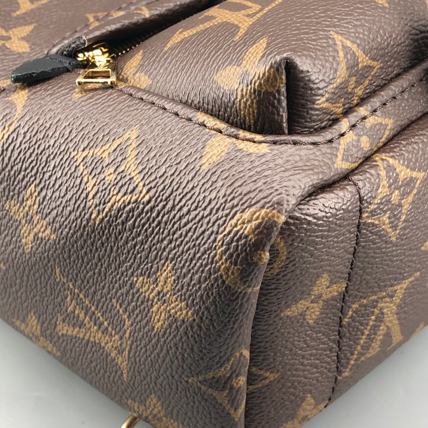 Louis Vuitton Mini Monogram Palm Spring Canvas Backpack Brown