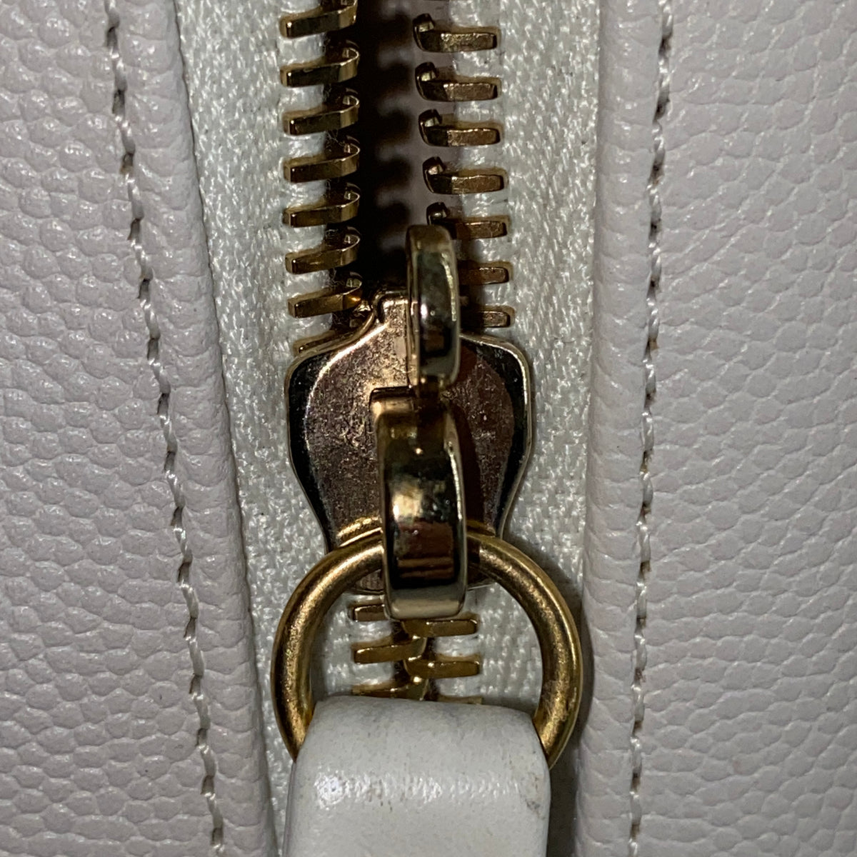 Chanel Caviar Quilted  CC Filigree Vanity Case White Crossbody Bag