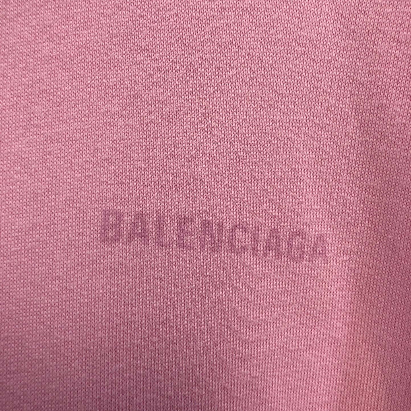 Balenciaga Embroidered Logo Oversized Hoodie Size XS Pink