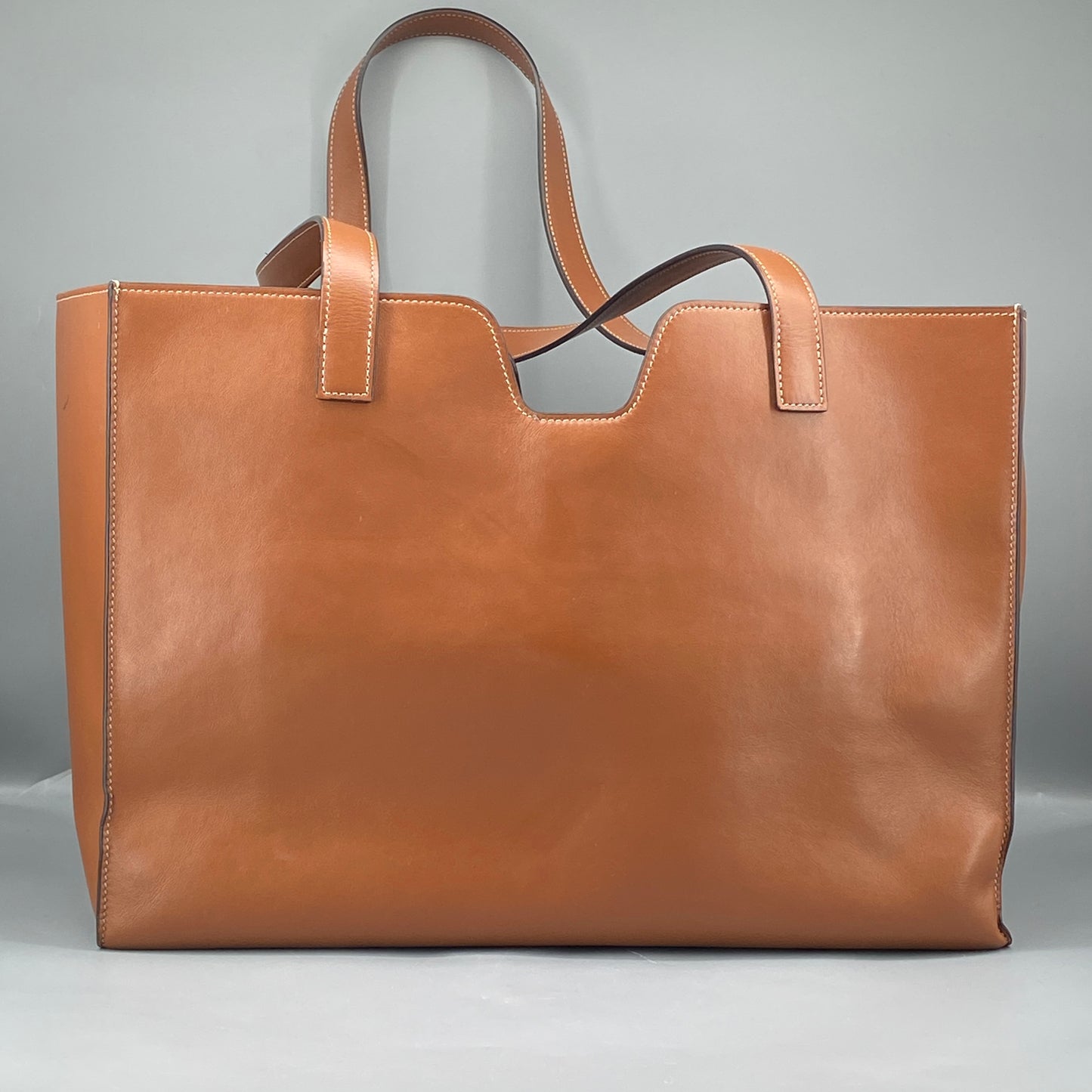 Celine Caramel Cabas Phantom Calfskin Leather Tote Bag