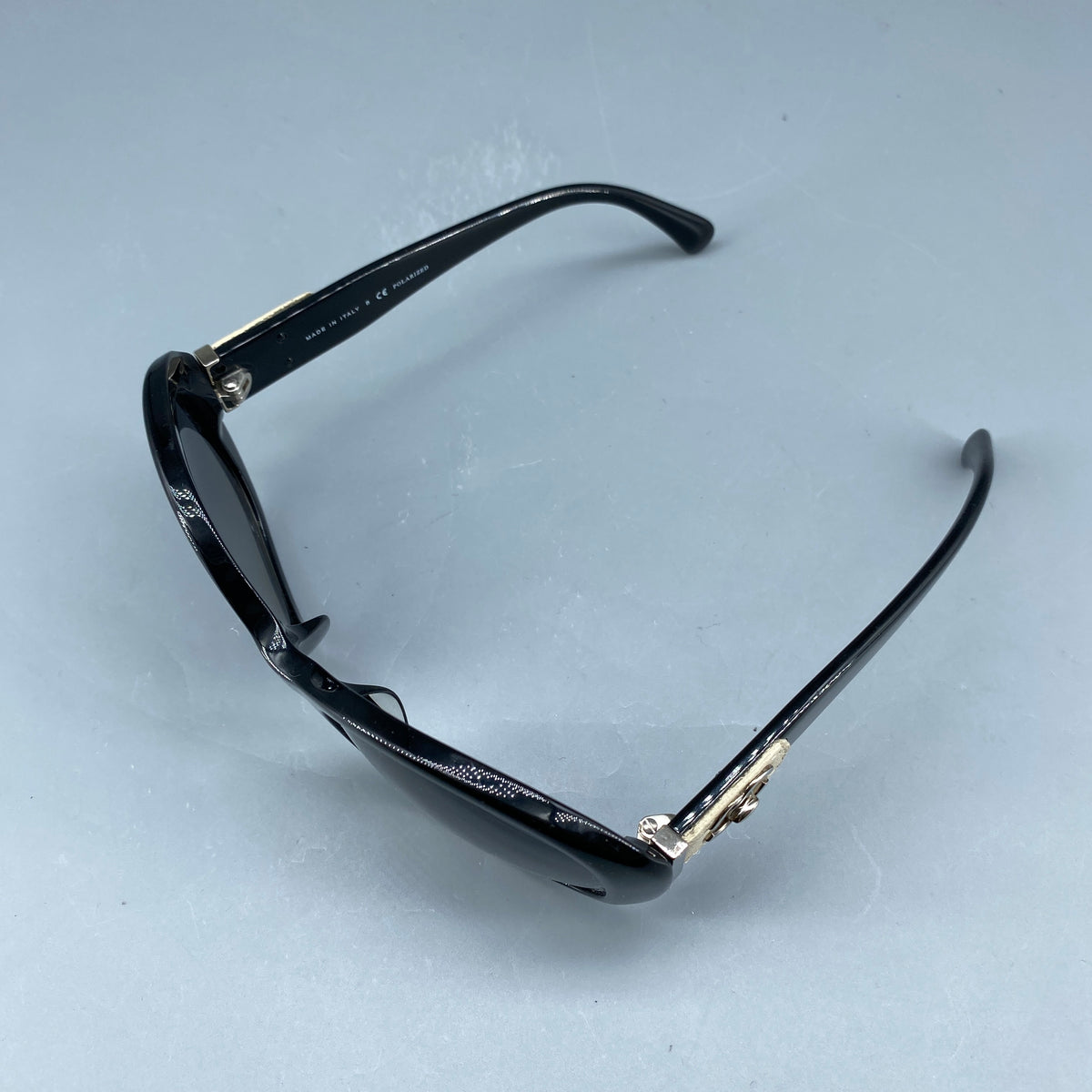 Chanel Oval Sunglasses Black