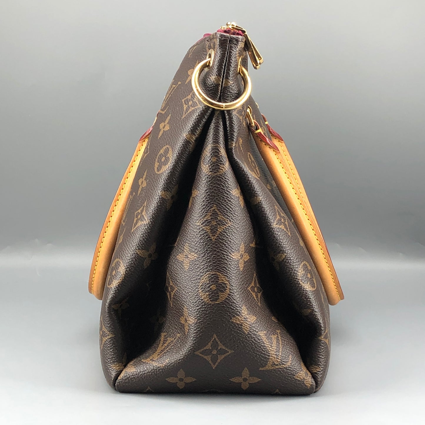 Louis Vuitton Monogram Pallas MM Handbag Brown