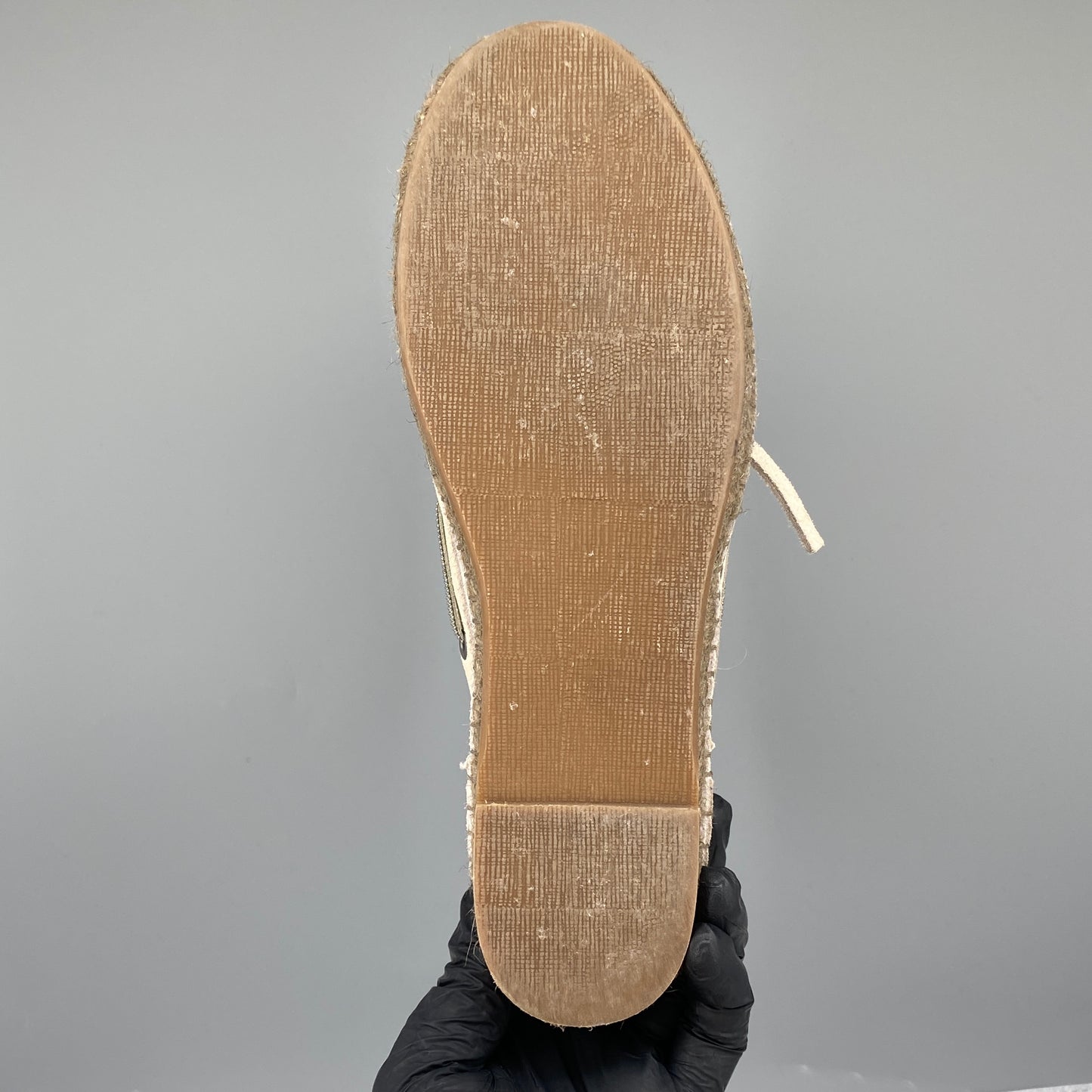 Brunello Cucinelli Women's Beige Suede Boat Espadrilles Size 36