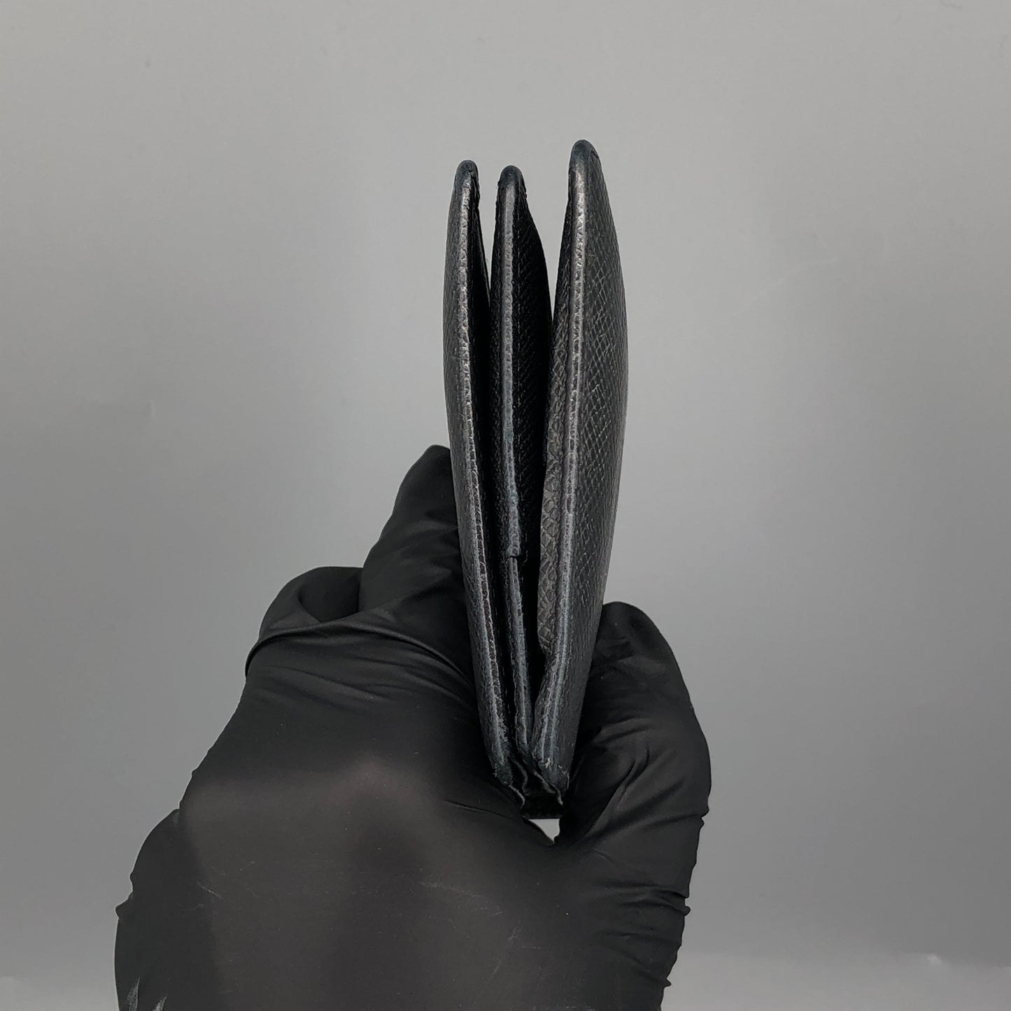 Louis Vuitton Taiga Leather Bifold Wallet Black