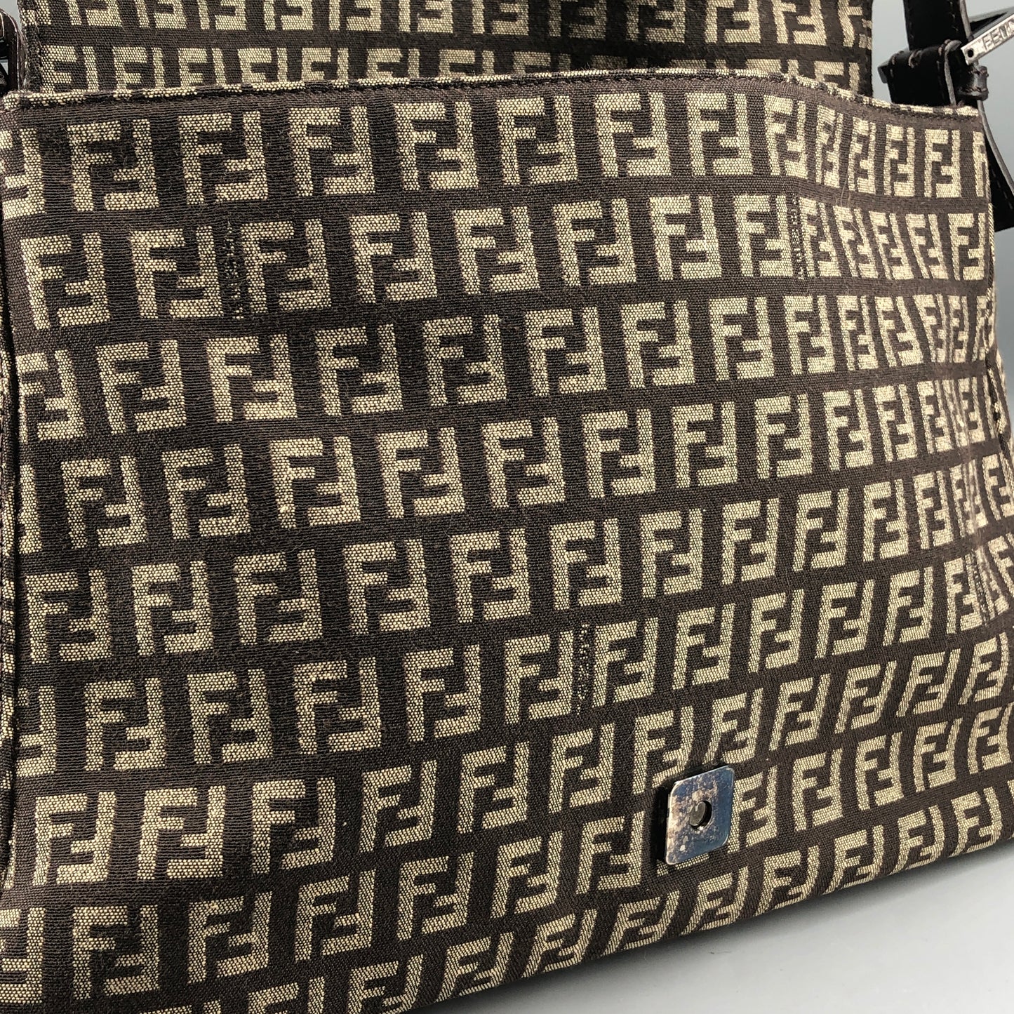 Fendi Zucca Shoulder Bag Brown