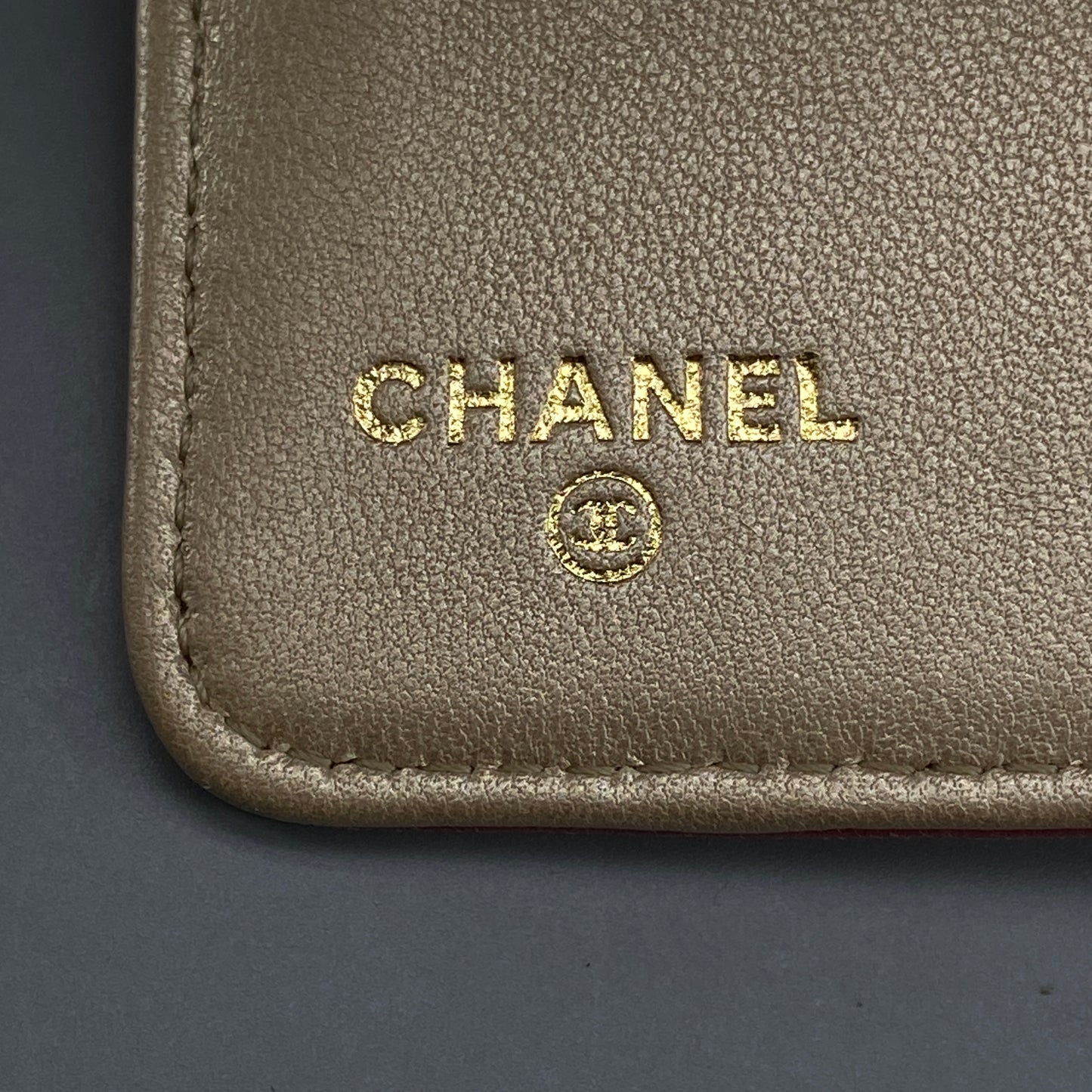 Chanel Pink Camellia Embossed Leather Flap Wallet