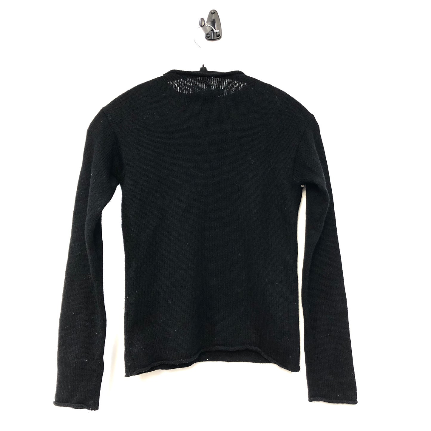 Christian Dior Black Fine Knit Star Logo Crew Neck Sweater Size USA 2