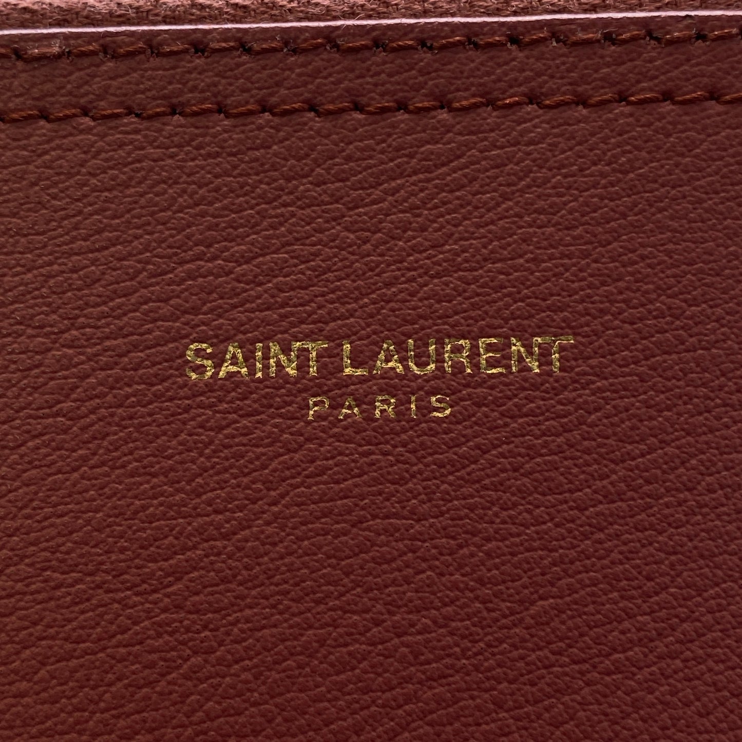 Saint Laurent Pink Calfskin Leather Shopping Tote Bag