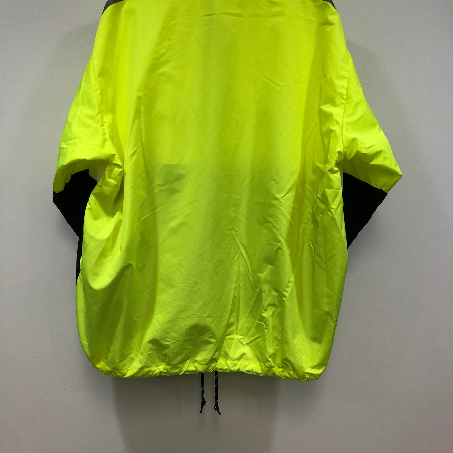 Balenciaga Color Block Logo Windbreaker Jacket Size 38  Yellow/Black