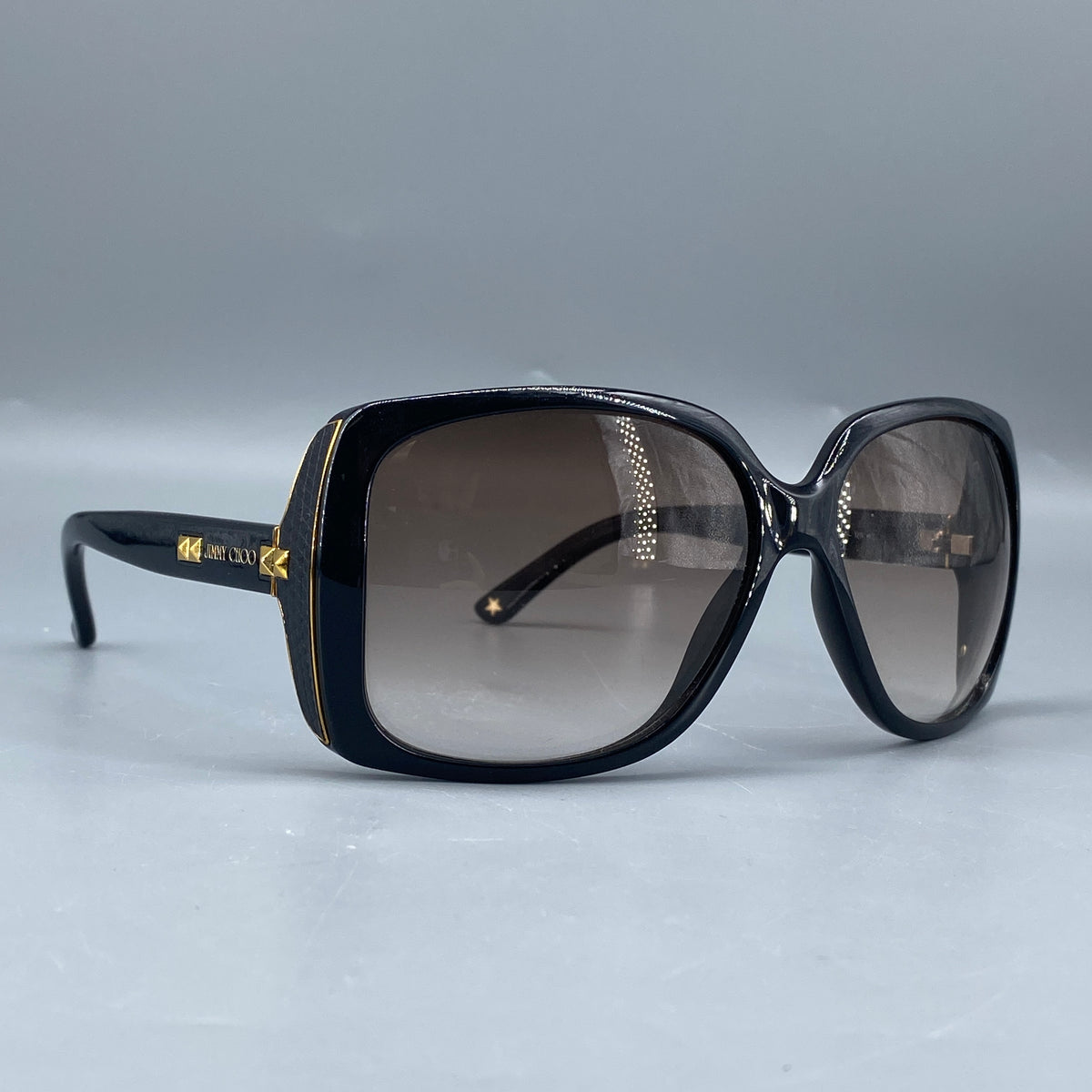 Jimmy Choo Black Square Sunglasses