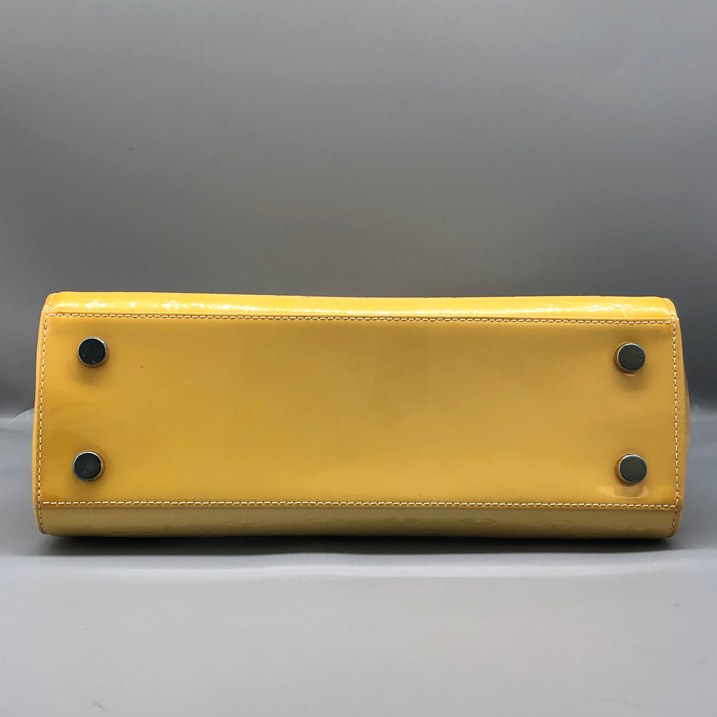 Louis Vuitton Monogram Vernis Brea Patent Leather Yellow Bag
