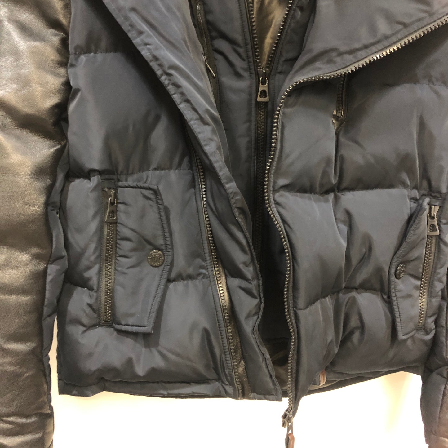 Rudsak Fur-Trimmed Down Jacket Size M Black