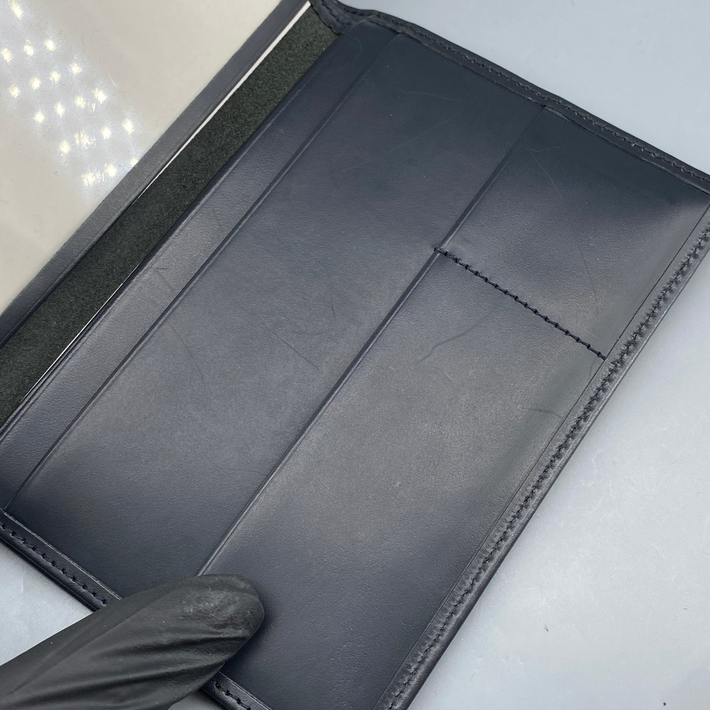 Lanvin Black Smooth Leather Bi-fold Short Wallet