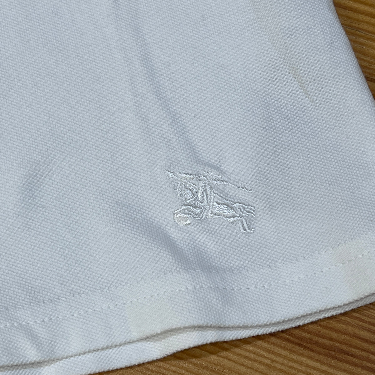 Burberry White Women Short Sleeve Blouse Size S
