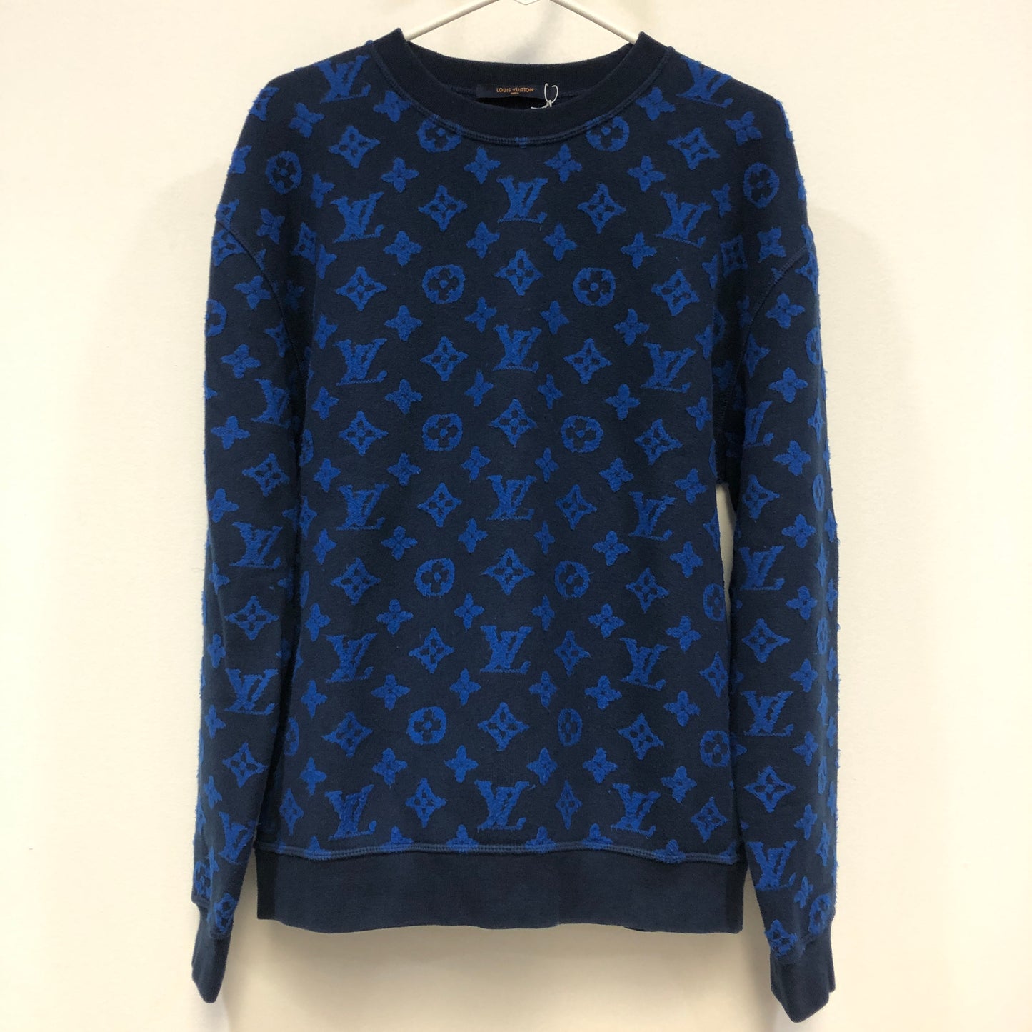 Louis Vuitton Monogram Crewneck Sweater Size M Black/Blue