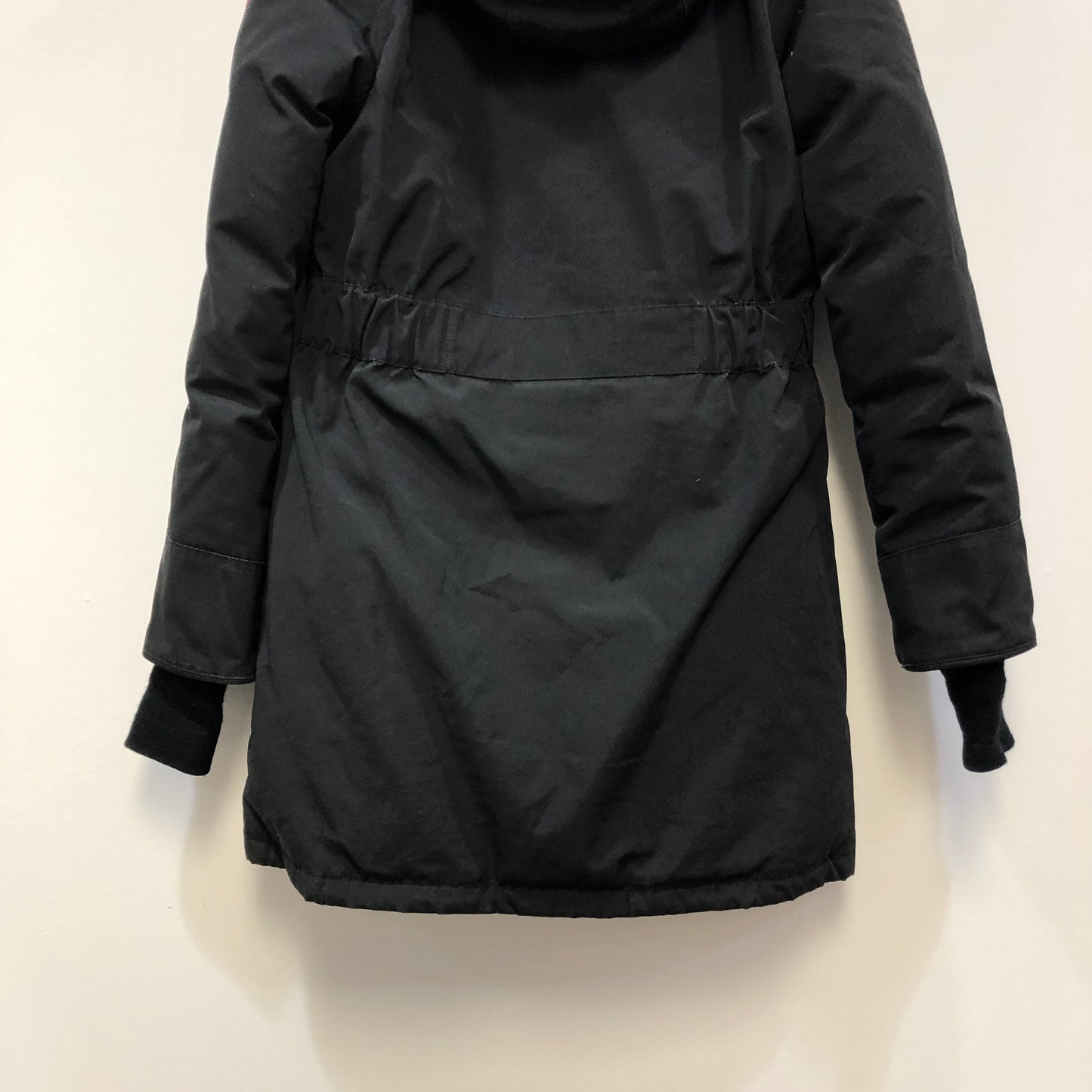 Canada Goose Black Mid-Length Fur Hood Parka Size S