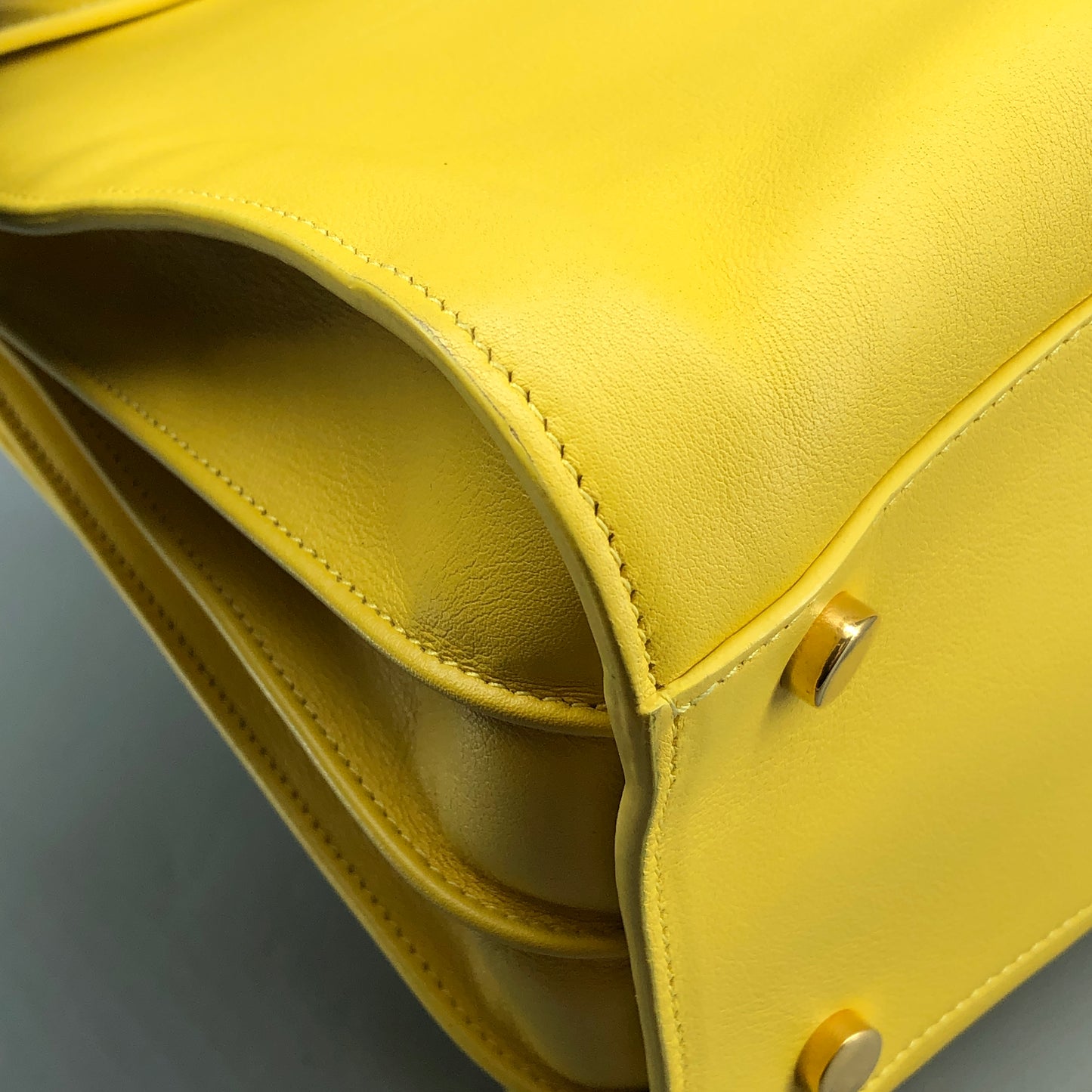 Saint Laurent Sac De Jour Yellow Leather Tote Bag