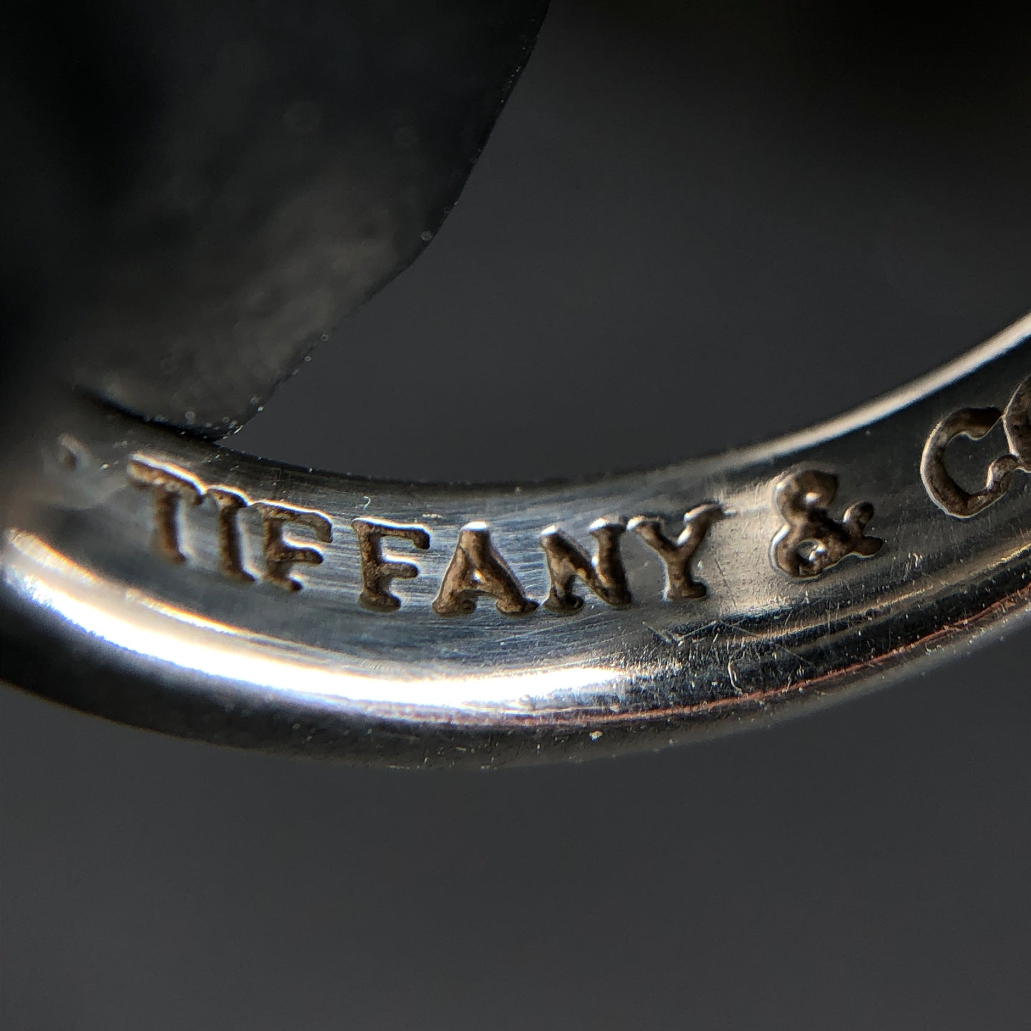 Tiffany & Co. Open Heart Ring 50mm 925 Sterling Silver