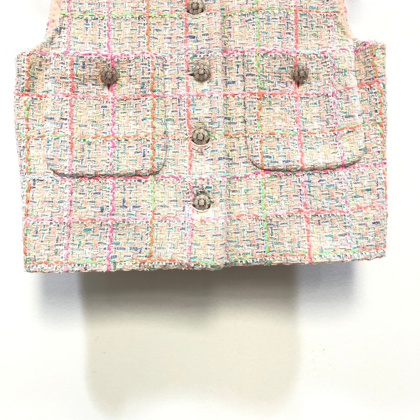 Chanel multi-color plaid size 36