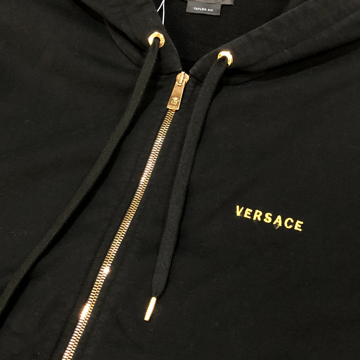 Versace black  Medusa Logo Zip Hoodie Size M