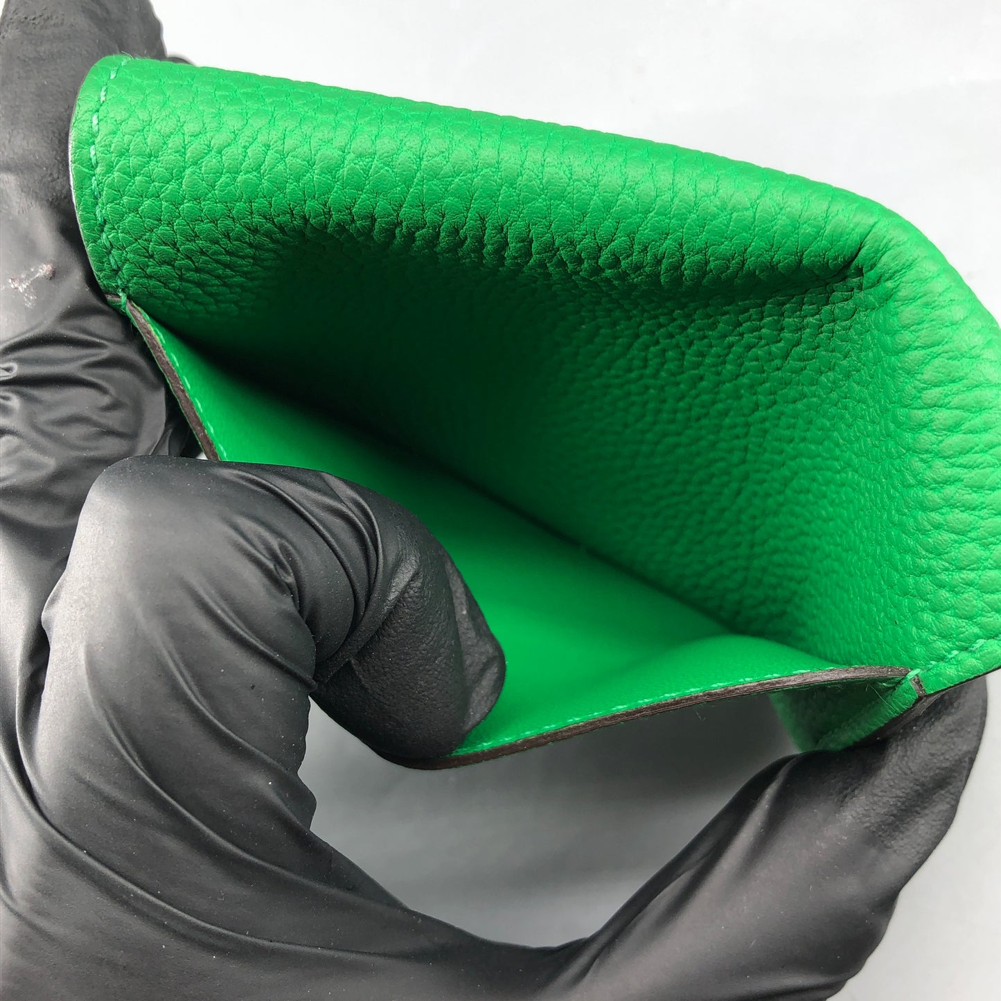 Hermes 2016 Dogon Compact Wallet  Green Togo Leather
