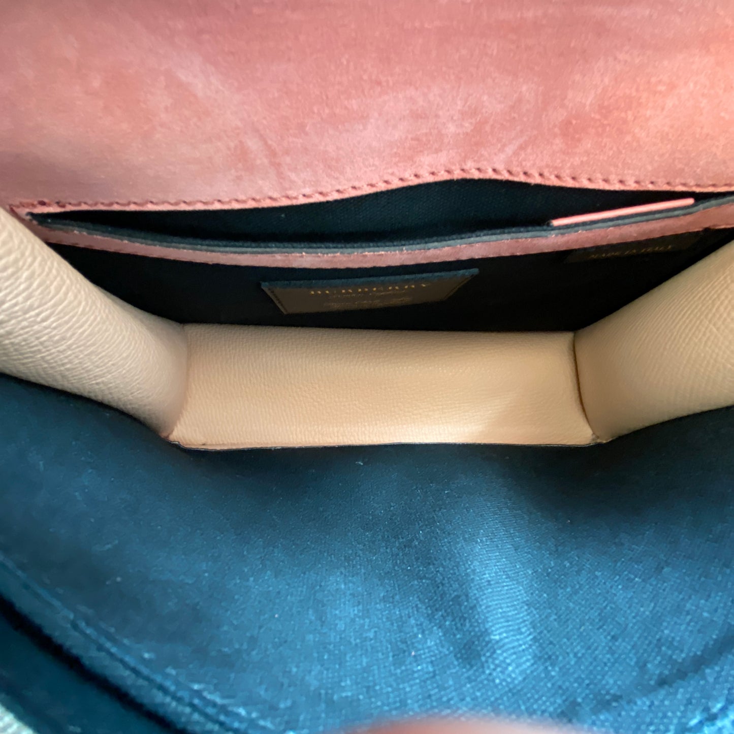 Burberry Pink Check Flap Crossbody Bag