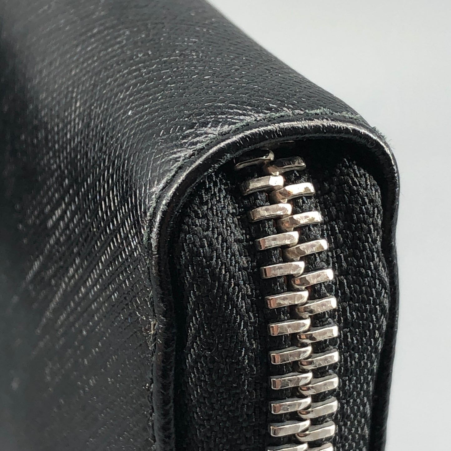 Salvatore Ferragamo Black Gancini Zip-Around Long Wallet