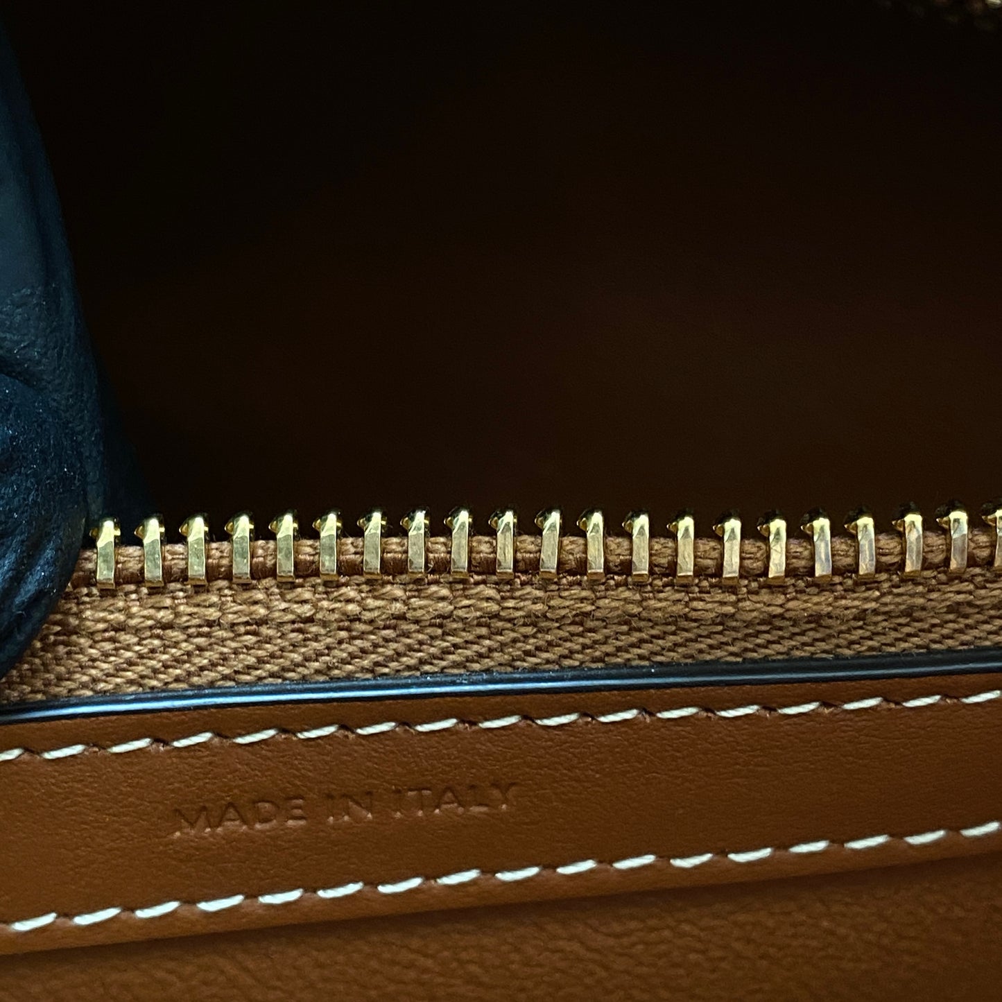 Celine Caramel Cabas Phantom Calfskin Leather Tote Bag