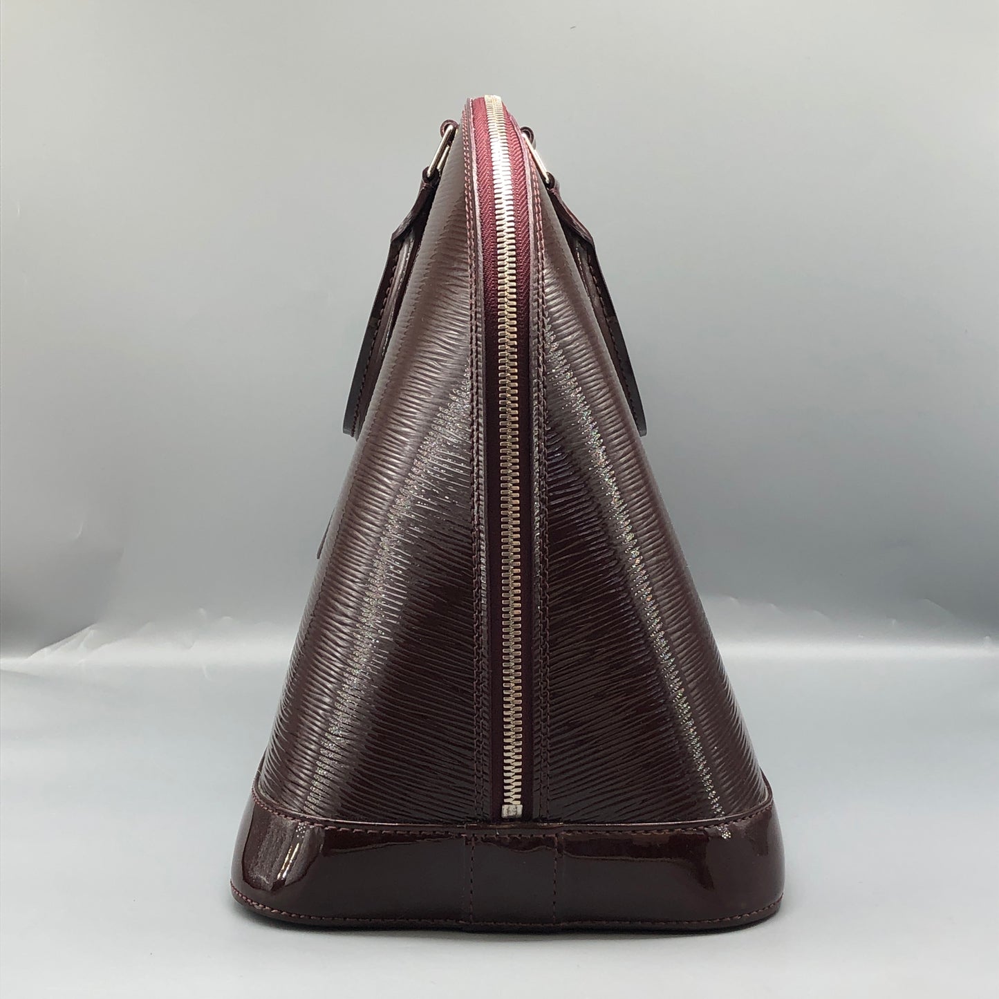 Louis Vuitton Alma Epi Electric Burgundy Brown Handbag