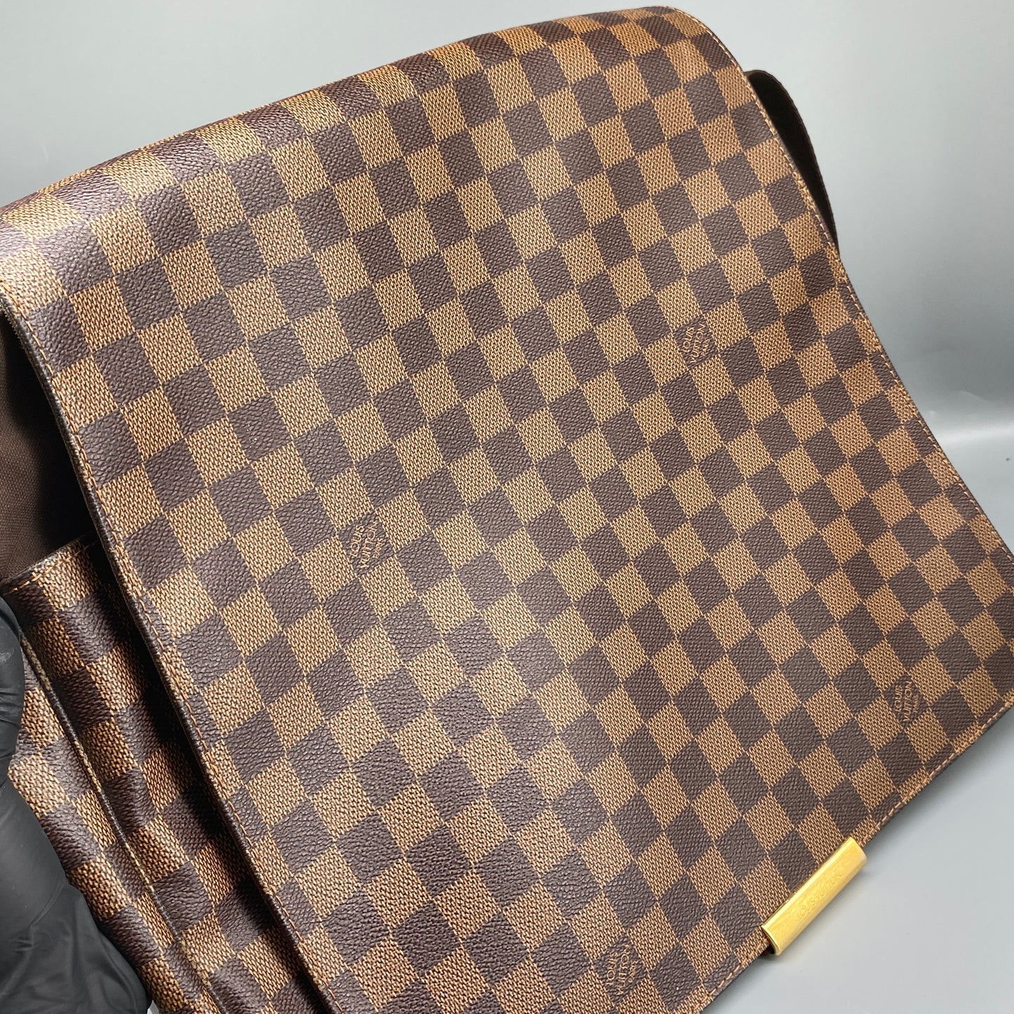Louis Vuitton Brown Damier Ebene Canvas Messenger Shoulder Bag