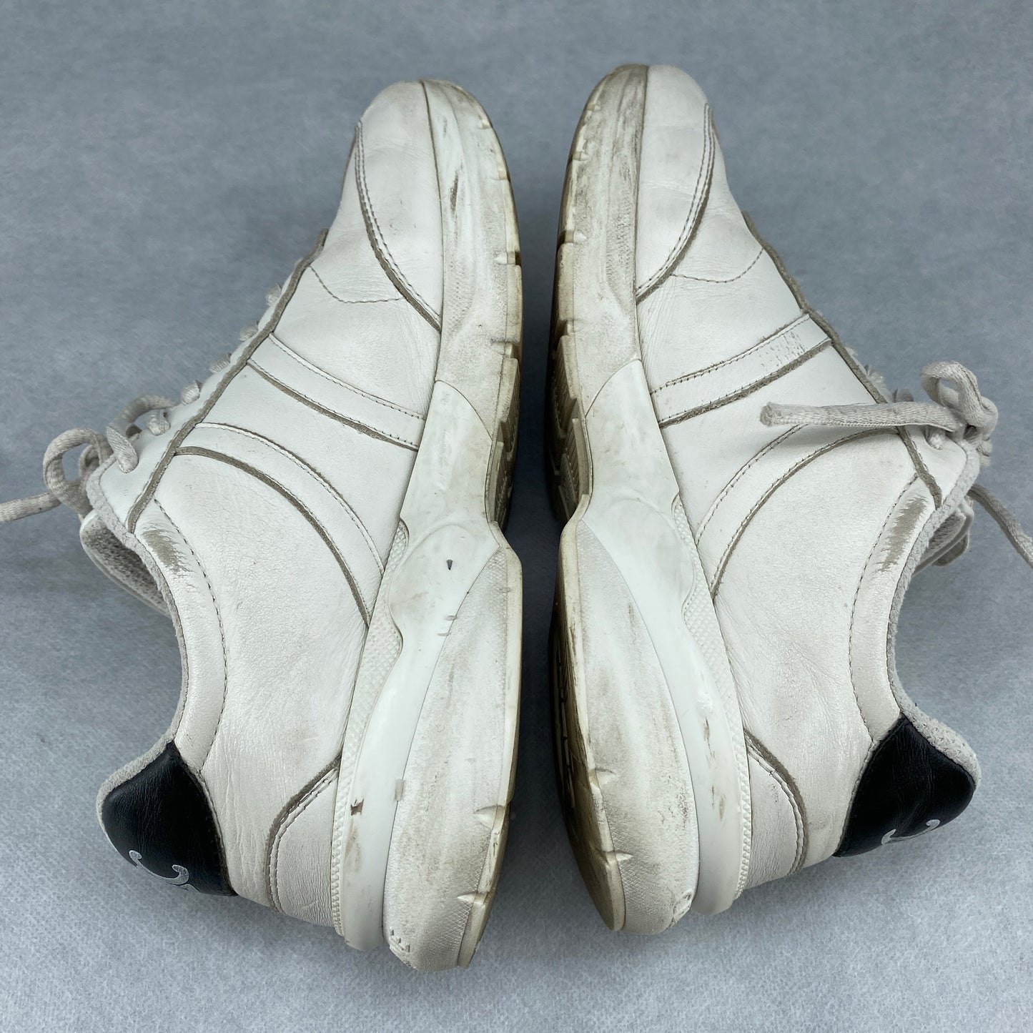 Celine Women's C Logo Low Top Leather Sneakers Size 37.5 White