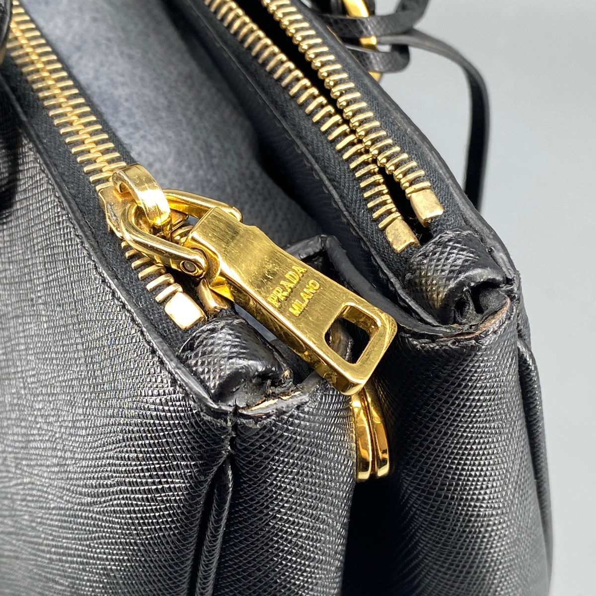 Prada Galleria Large Tote Bag Black Saffiano Leather