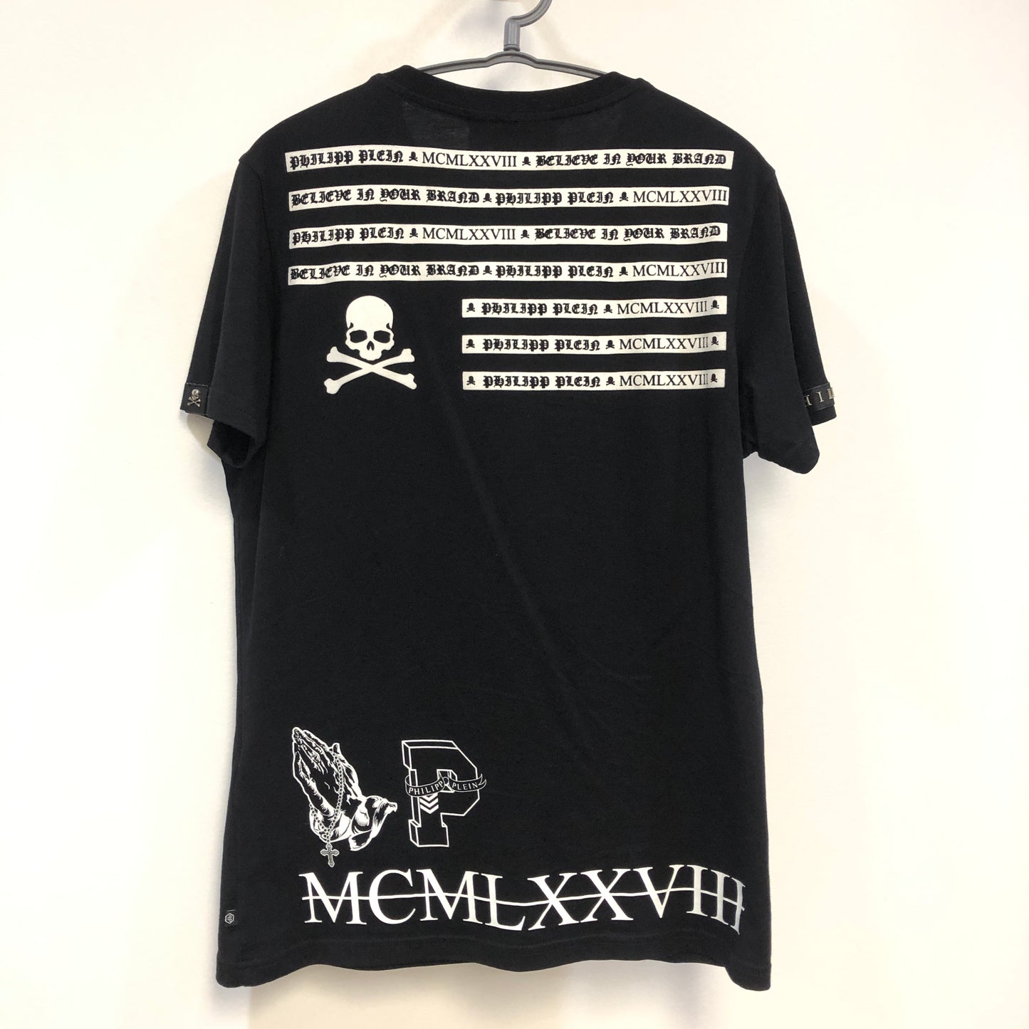 Philipp Plein Skull Embellished T-Shirt Size M